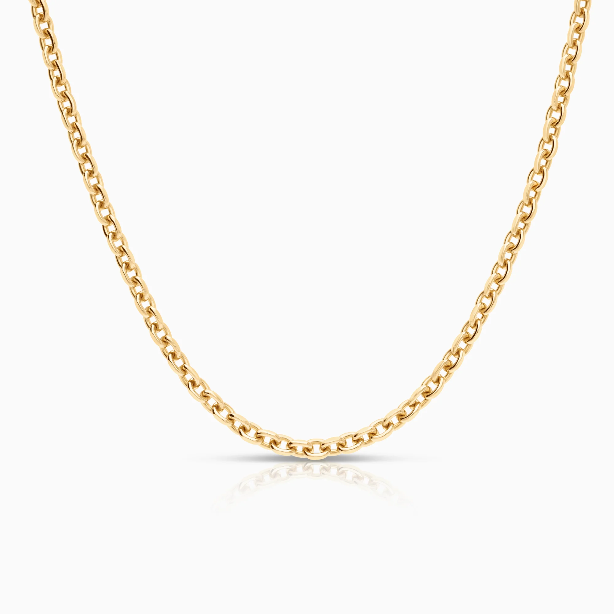 Cable necklace 27.51g 18K gold
