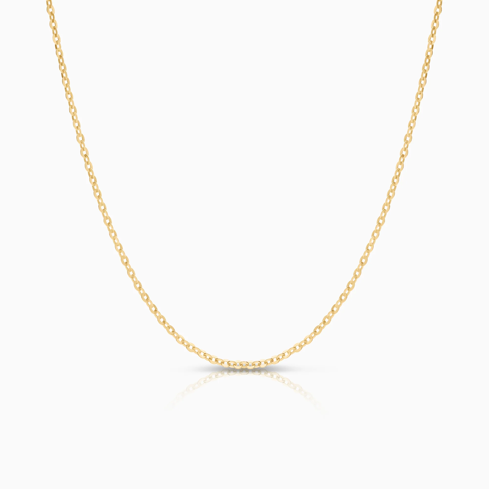 Cable necklace 3.03g 18K gold