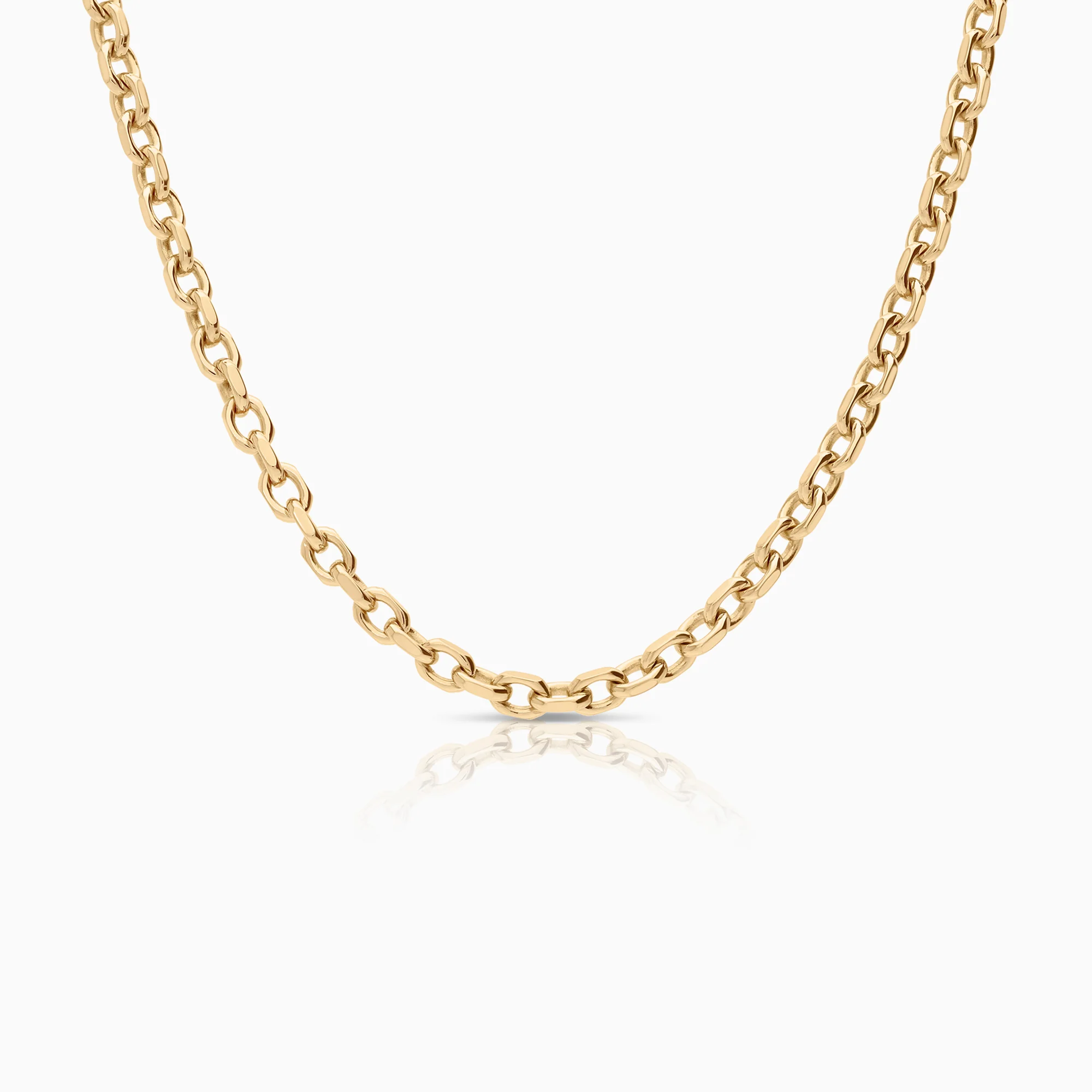 Cable necklace 53.13g 18K gold