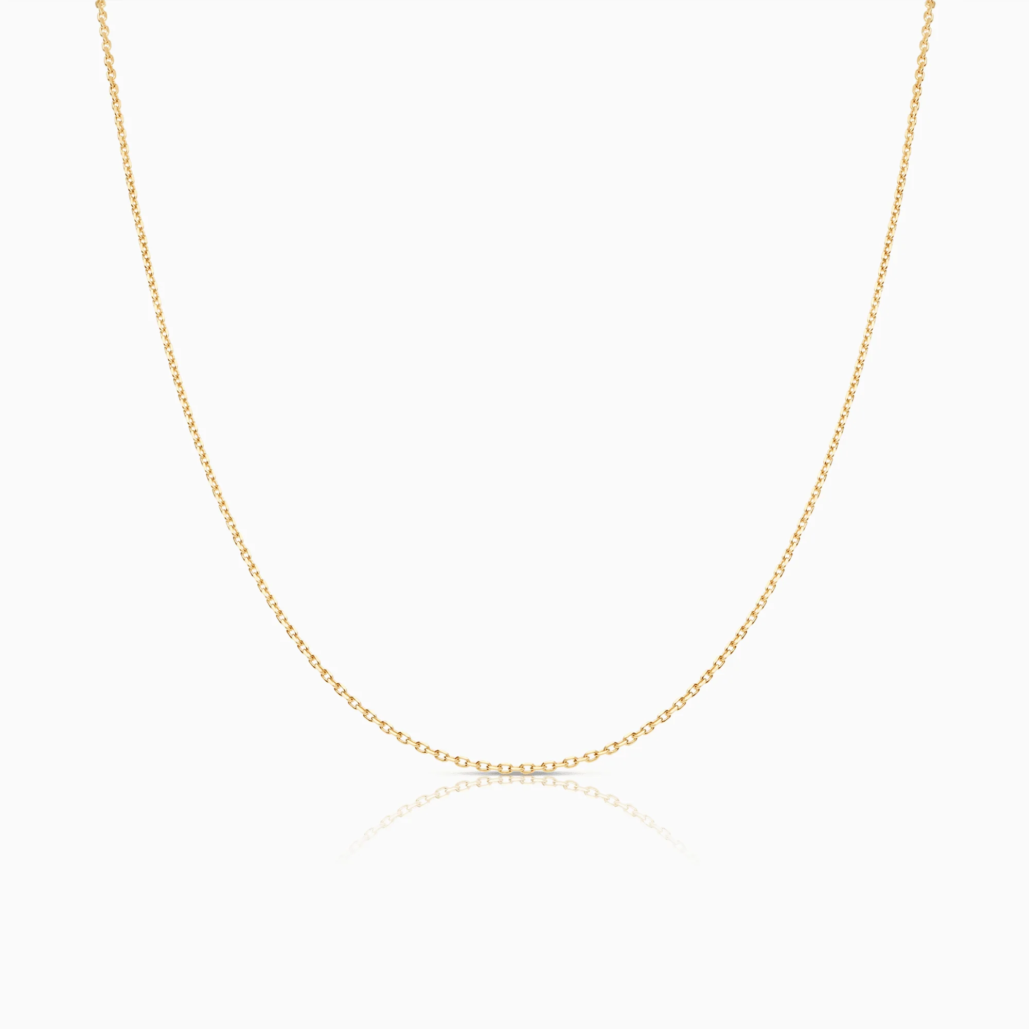 Cable chain 40.5cm 18K gold