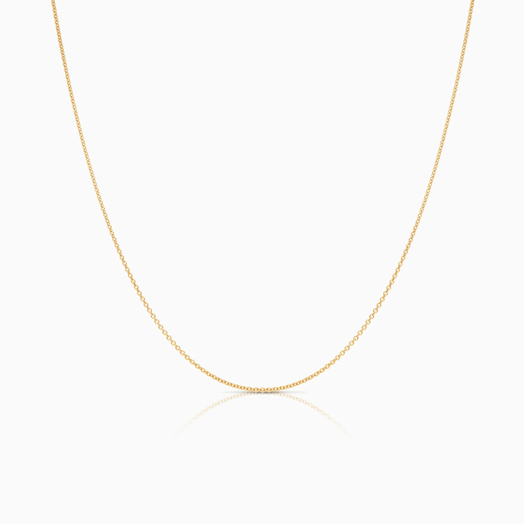 Cable chain 40cm 18K gold