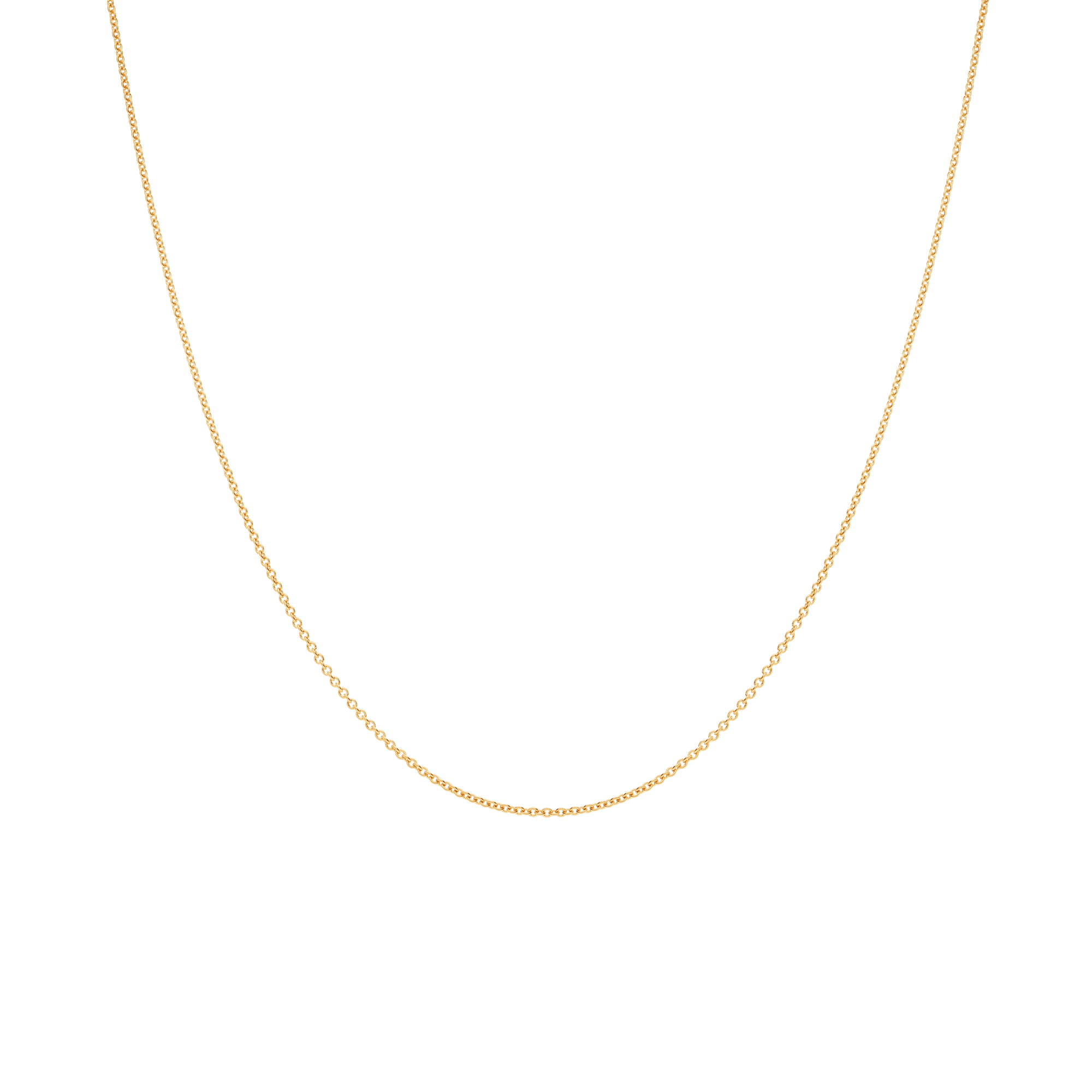 Cable chain 40cm 18K gold - Image 2