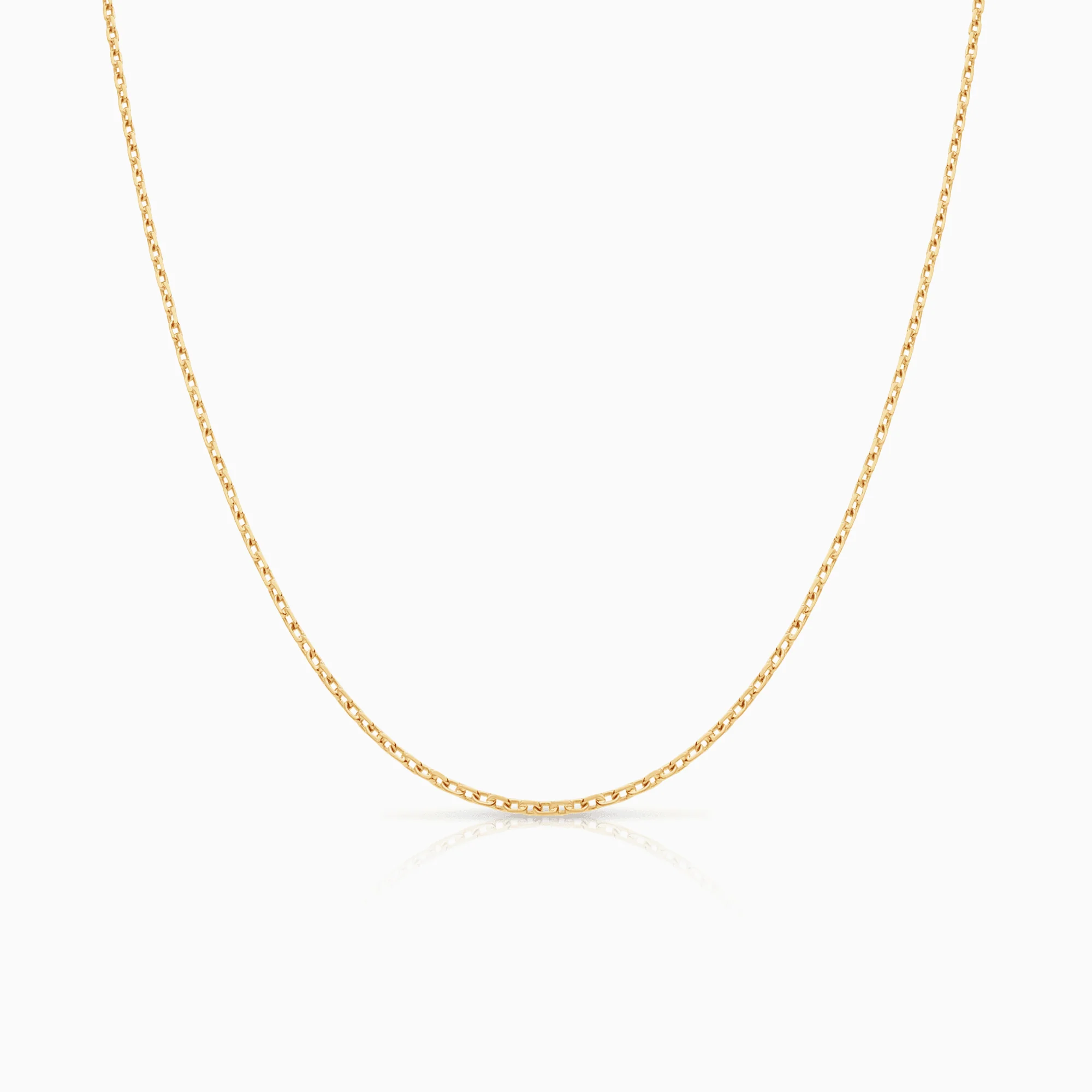 Cable chain 44.5cm 18K gold