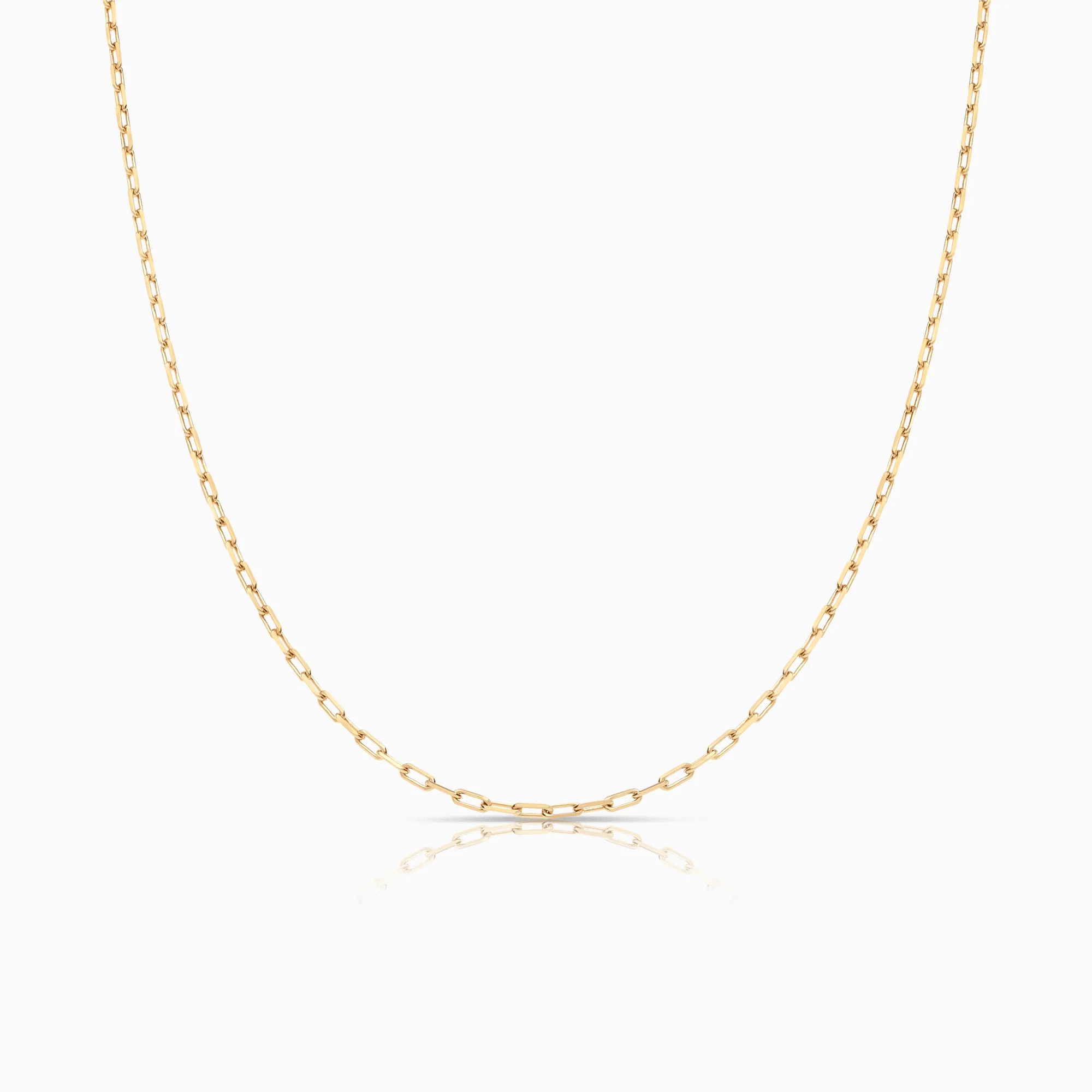 Cable chain 45cm 18K gold