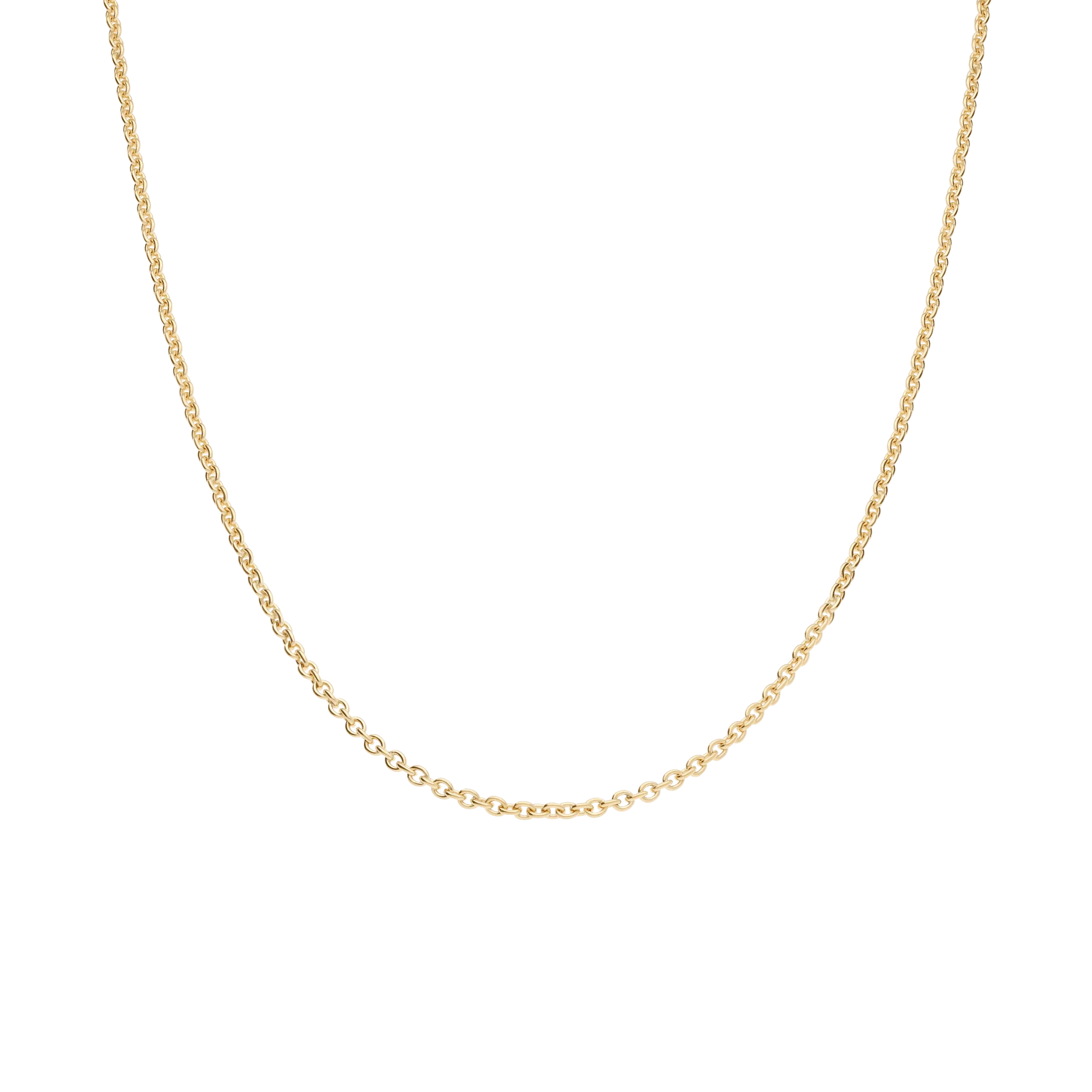 Cable chain 45cm 18K gold - Image 2