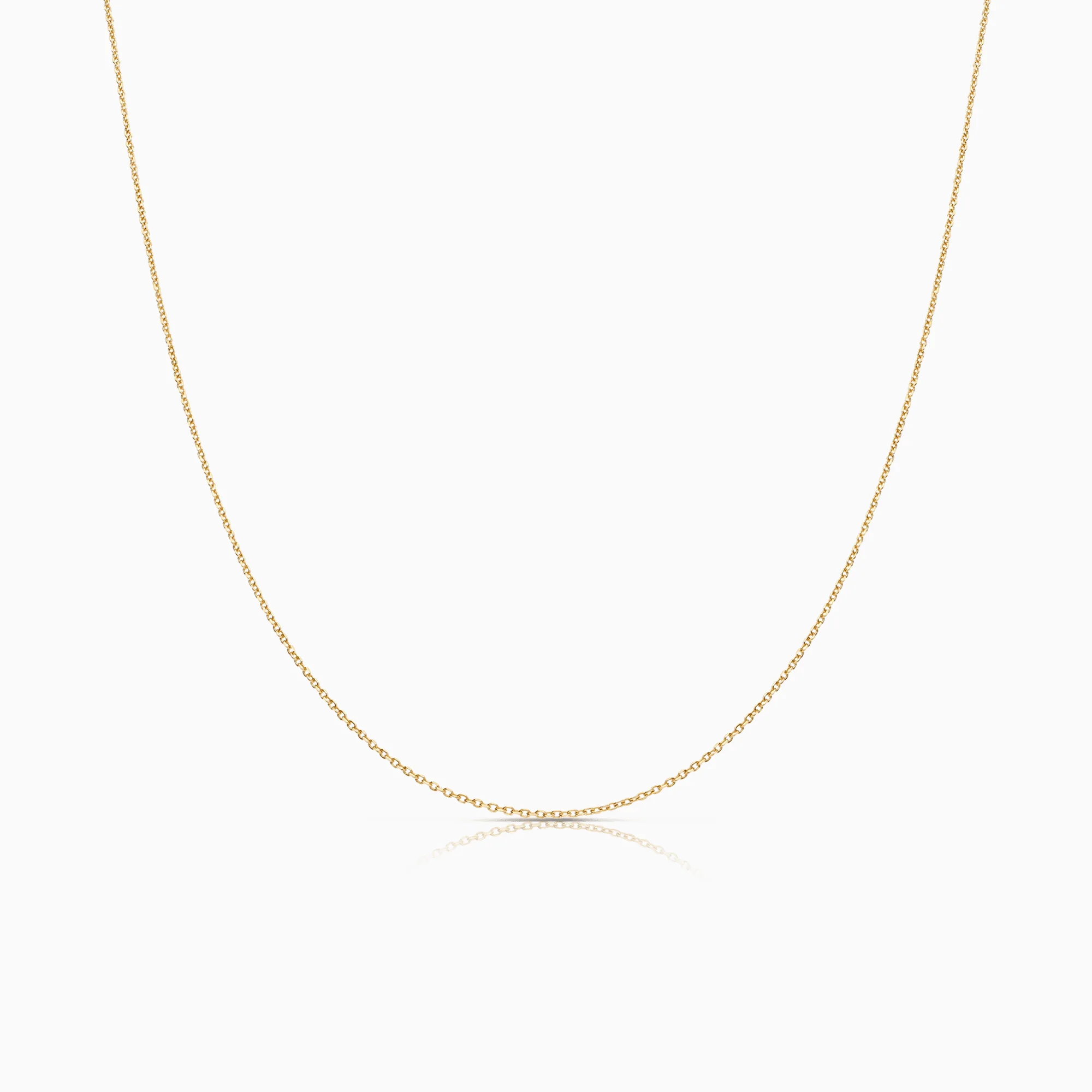 Cable chain 49.5cm 18K gold