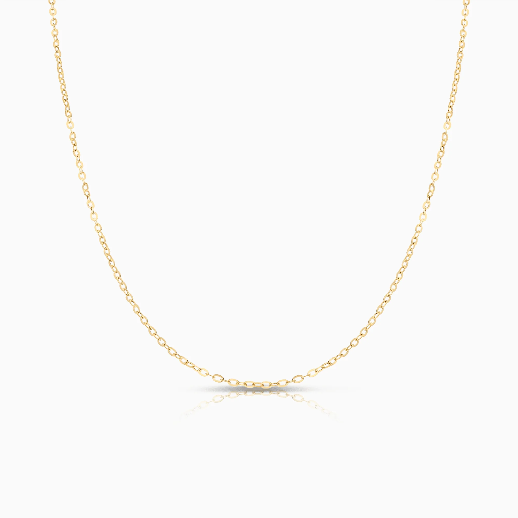 Cable chain 50cm 18K gold