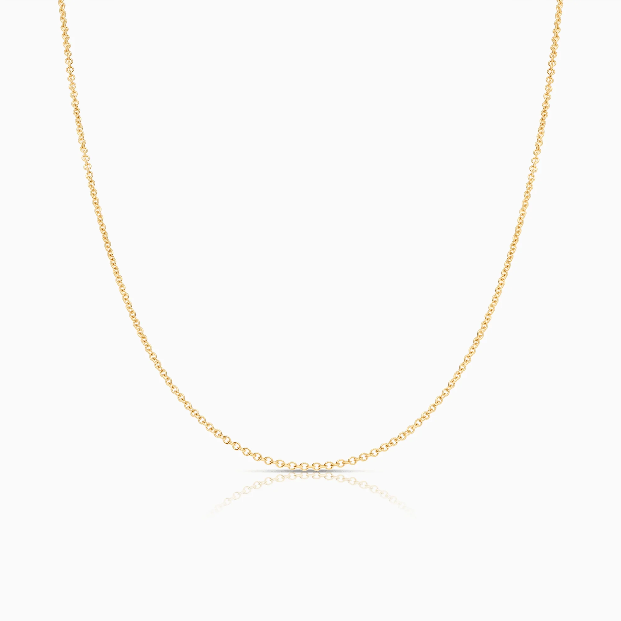 Cable chain 50cm 18K gold
