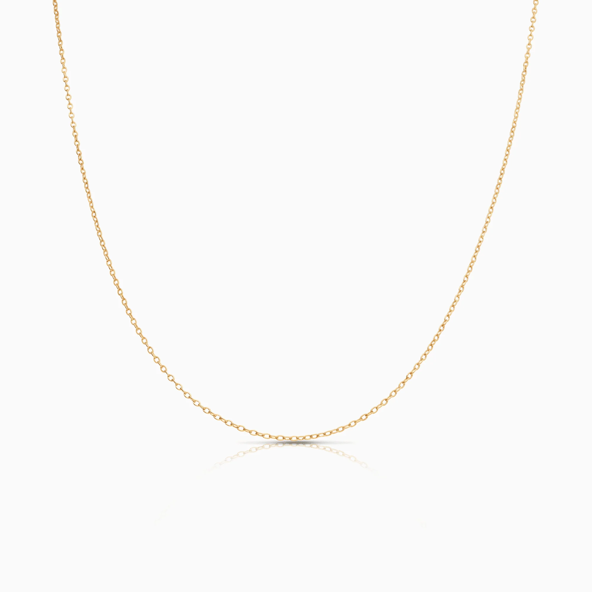 Cable chain 53.5cm 18K gold