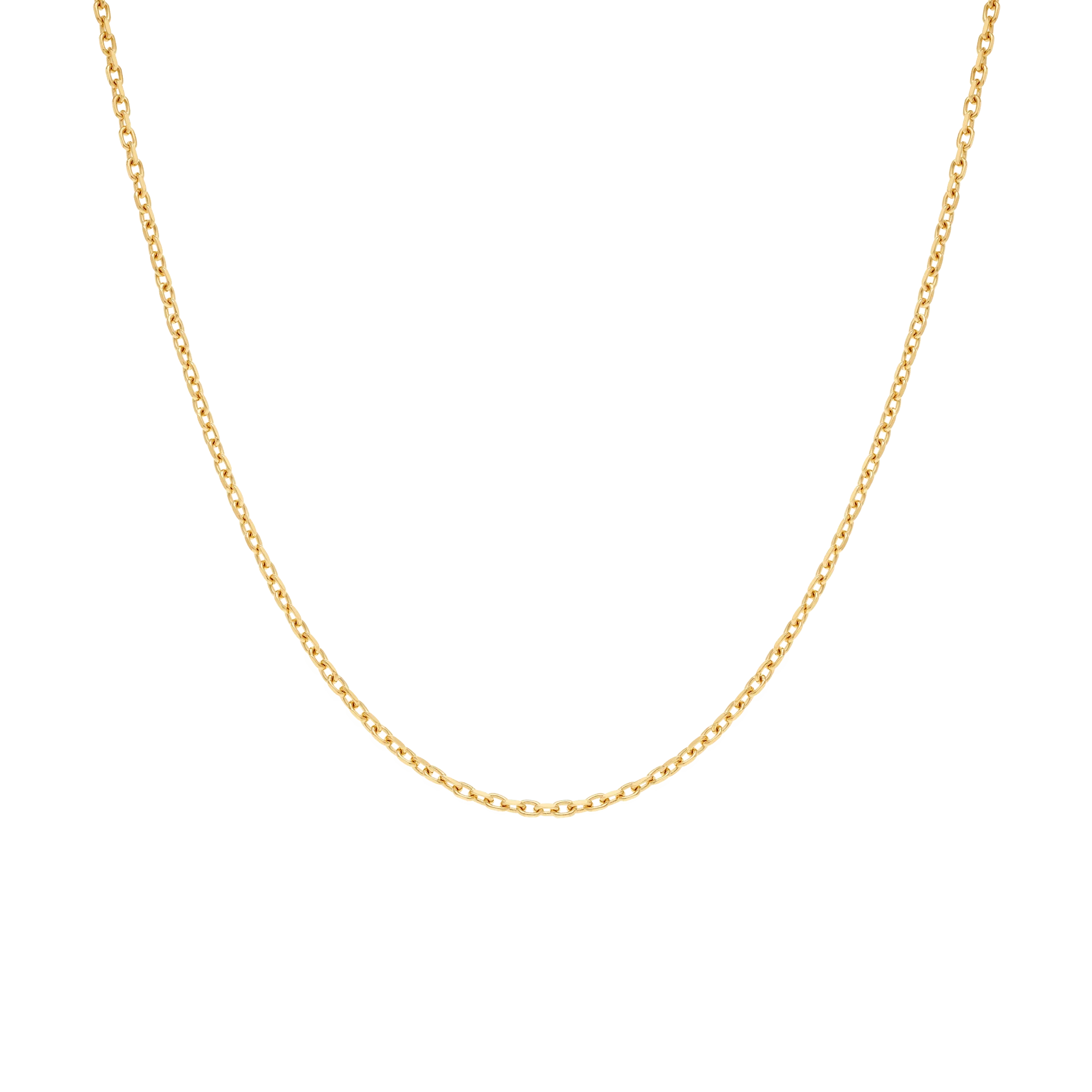 Cable chain 60cm 18K gold - Image 2