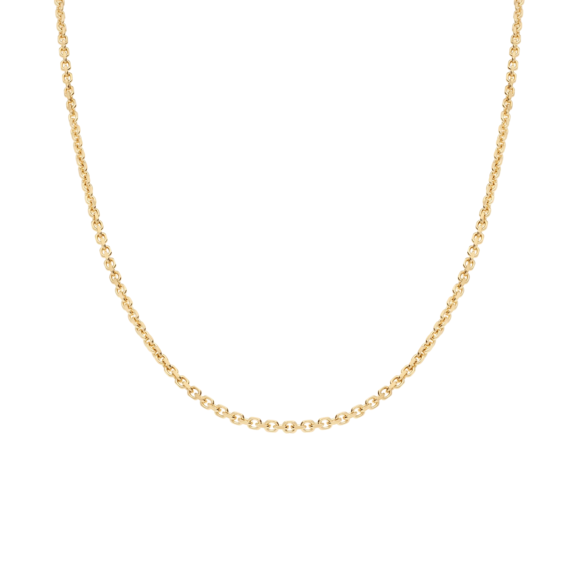 Cable link 43cm 18K gold - Image 2