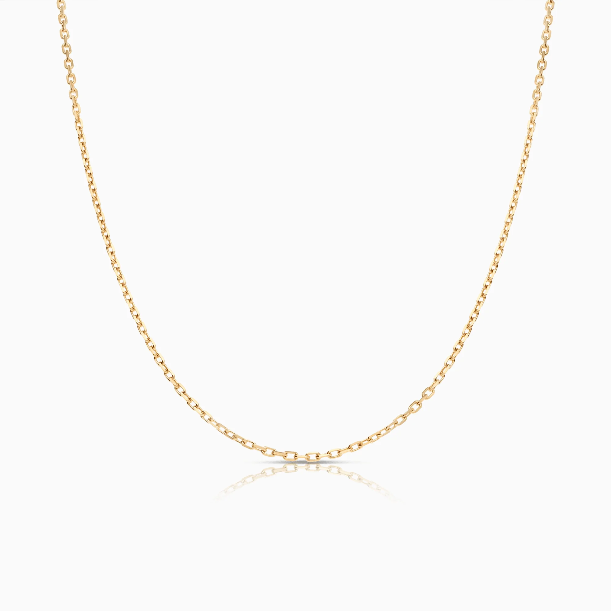 Cable chain 45cm 18K gold