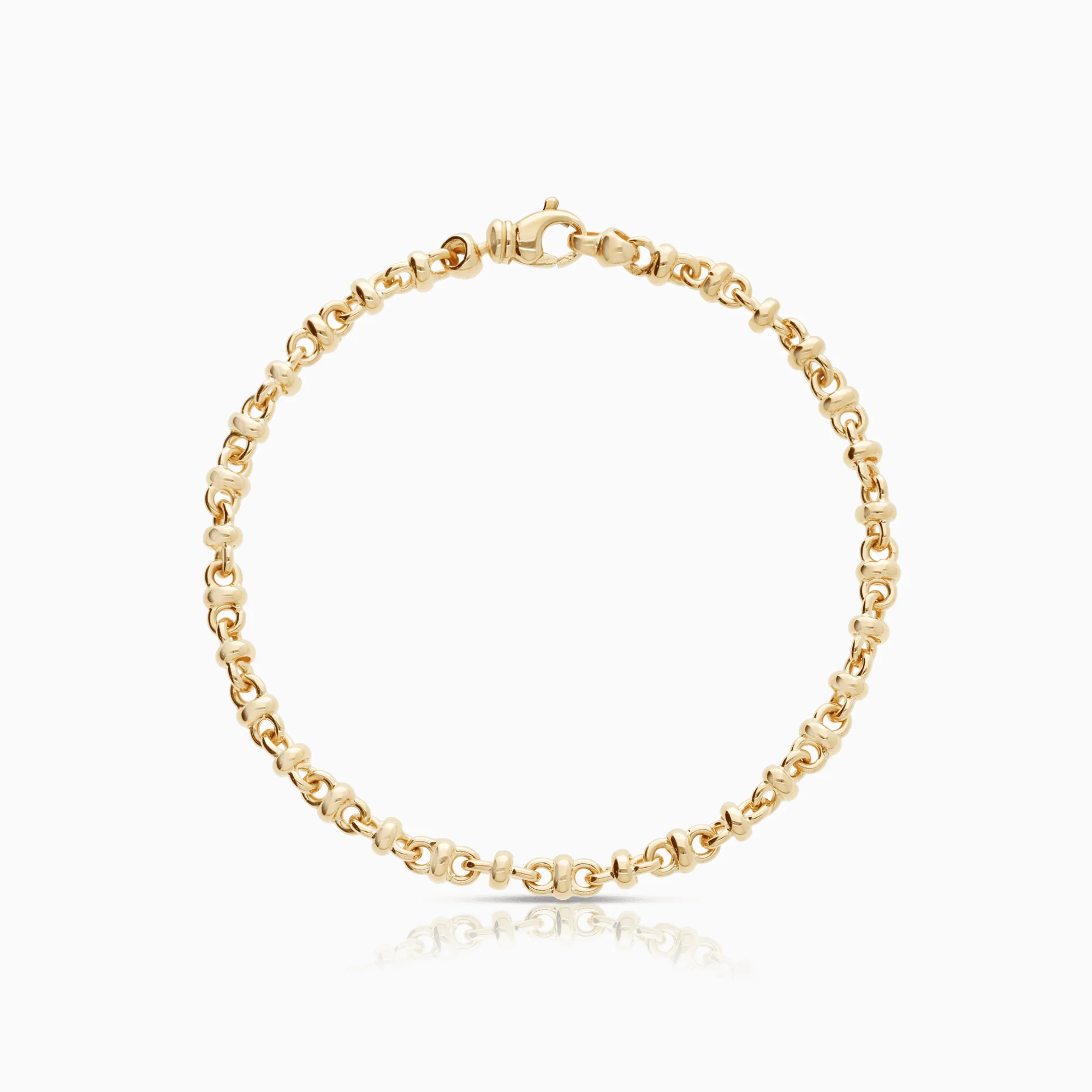 Bracelet bean link 11.70g 18K gold