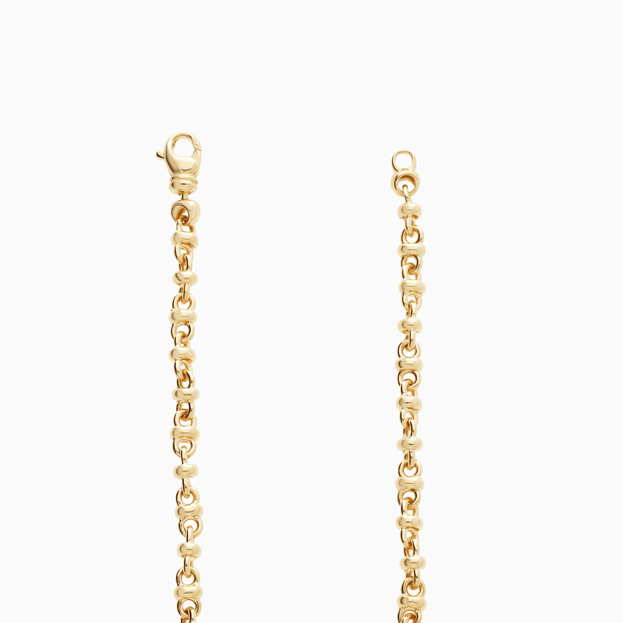 Bracelet bean link 11.70g 18K gold - Image 2