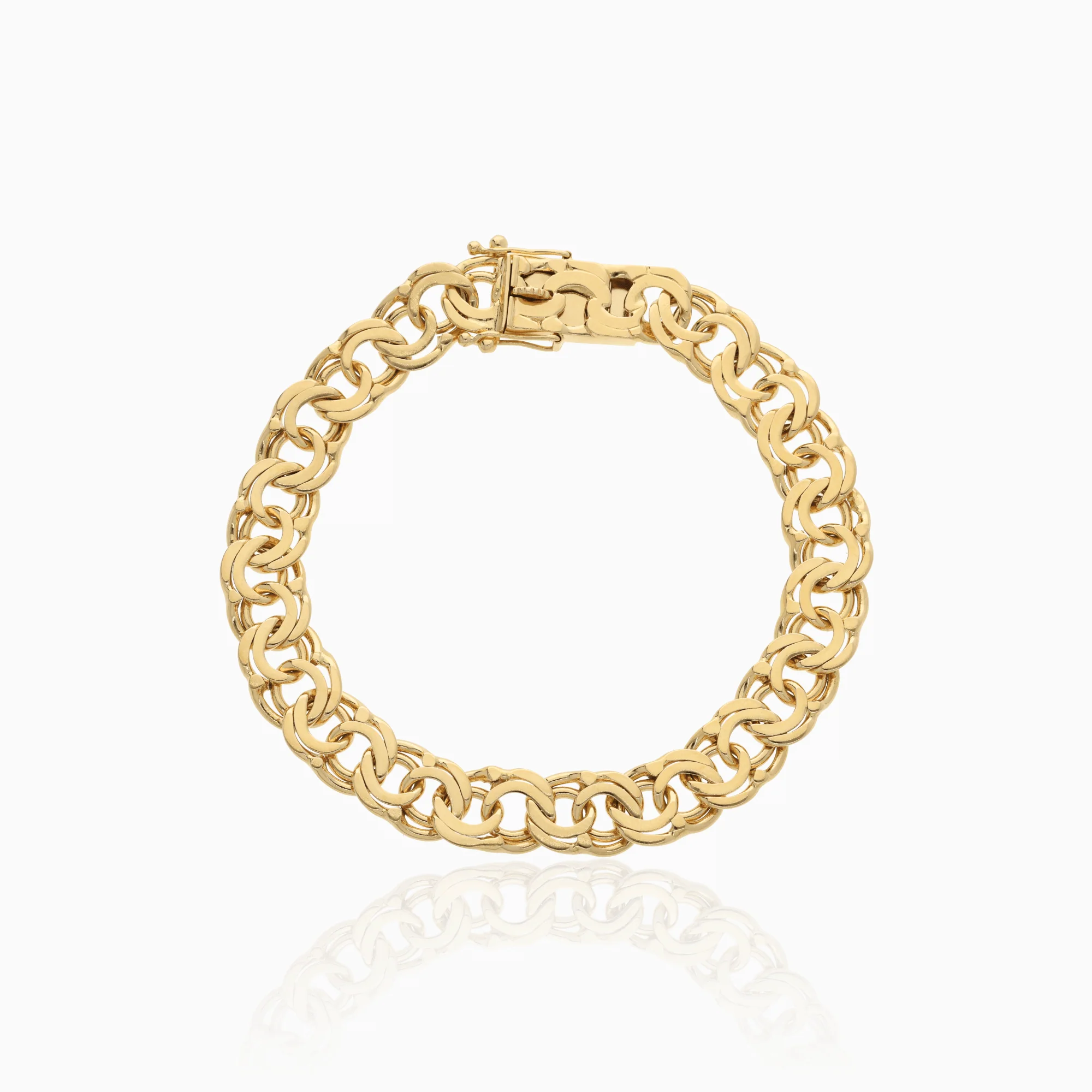 Bracelet bismarck 23.40g 18K gold