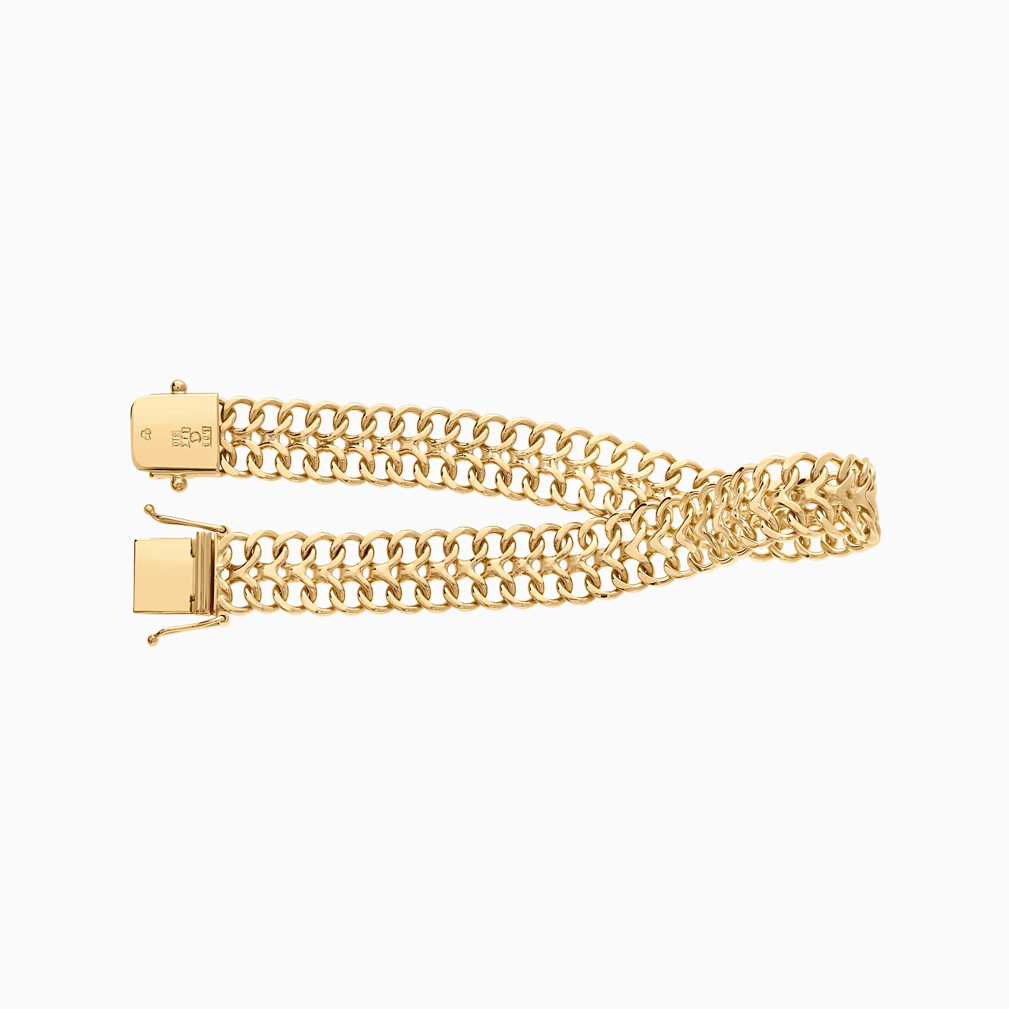 Herringbone bracelet 19.61g 18K gold - Image 2