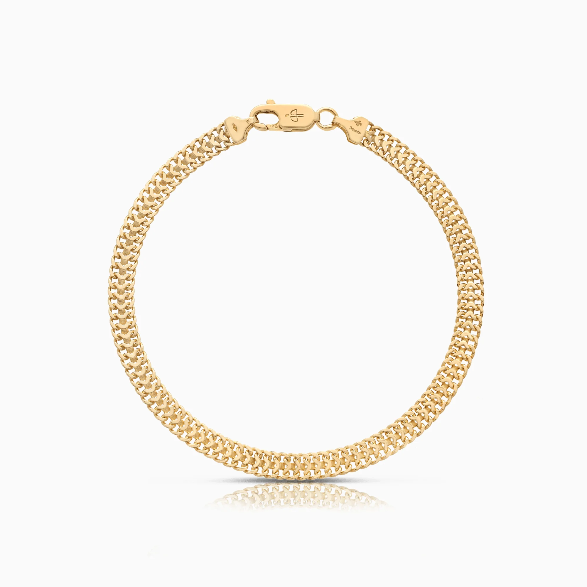 Fishbone bracelet 6.30g 18K gold