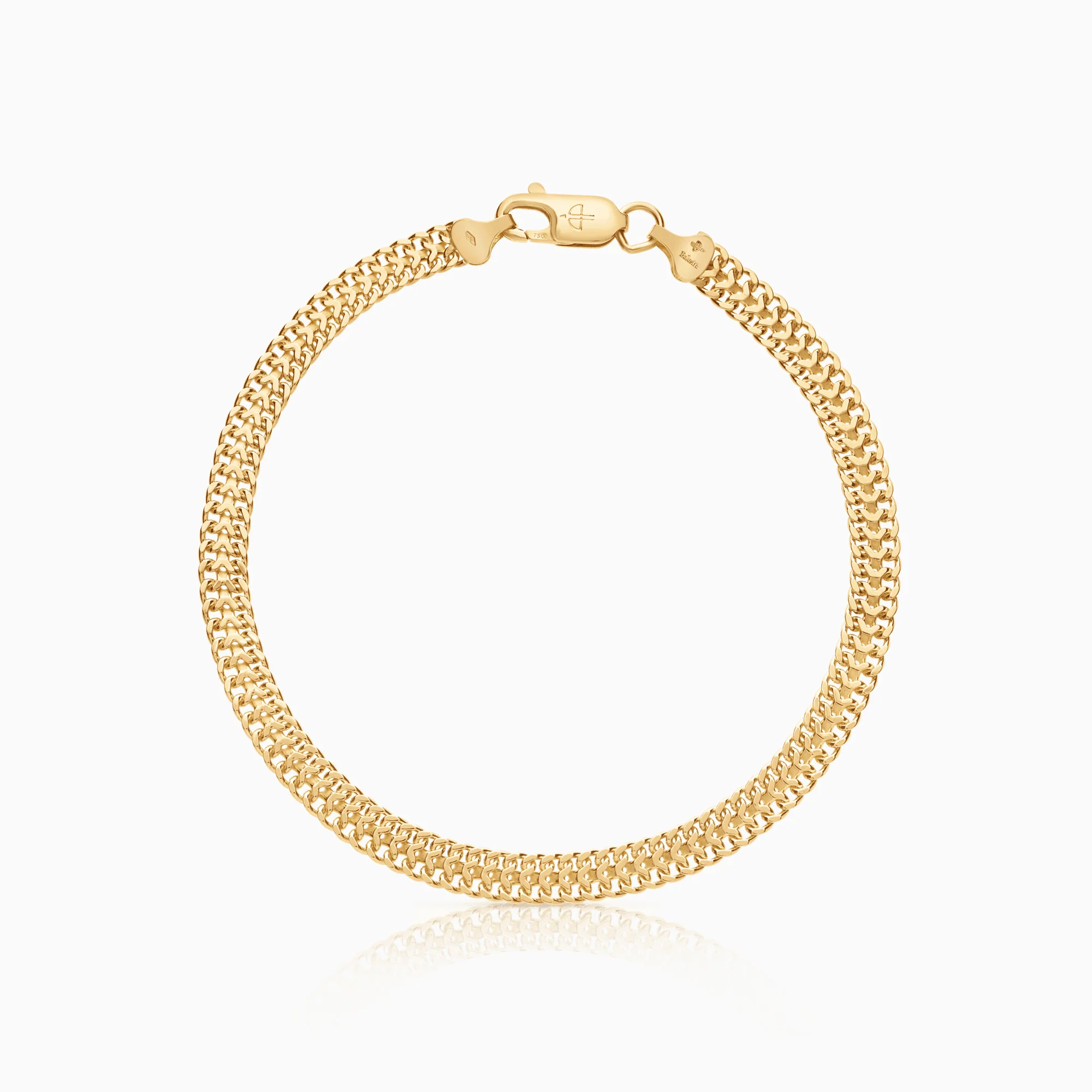 Fishbone bracelet 6.45g 18K gold