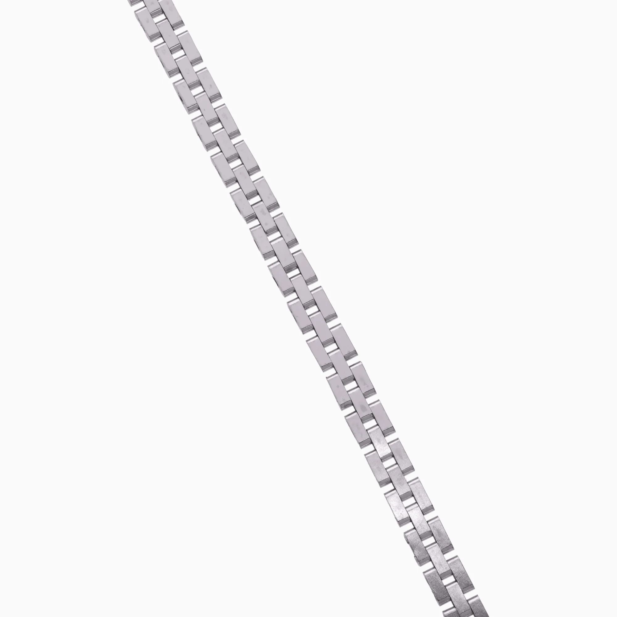 Corridor Mat Bracelet 14.70g 18K White Gold