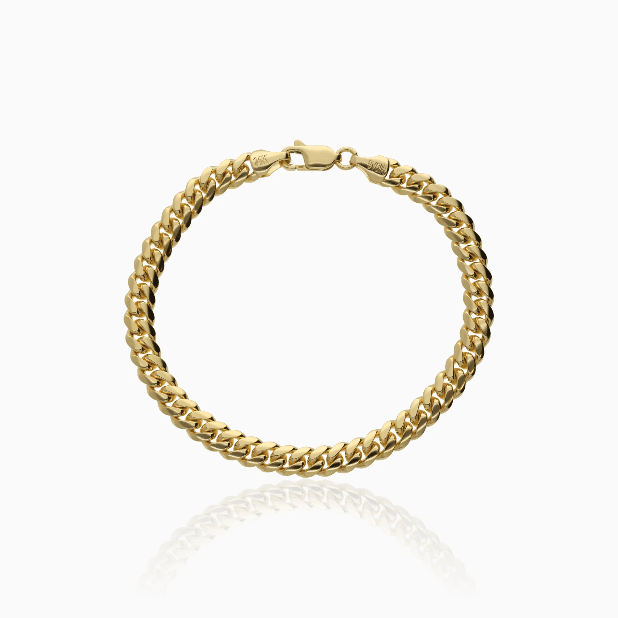 Bracelet curb 25.19g 14K gold