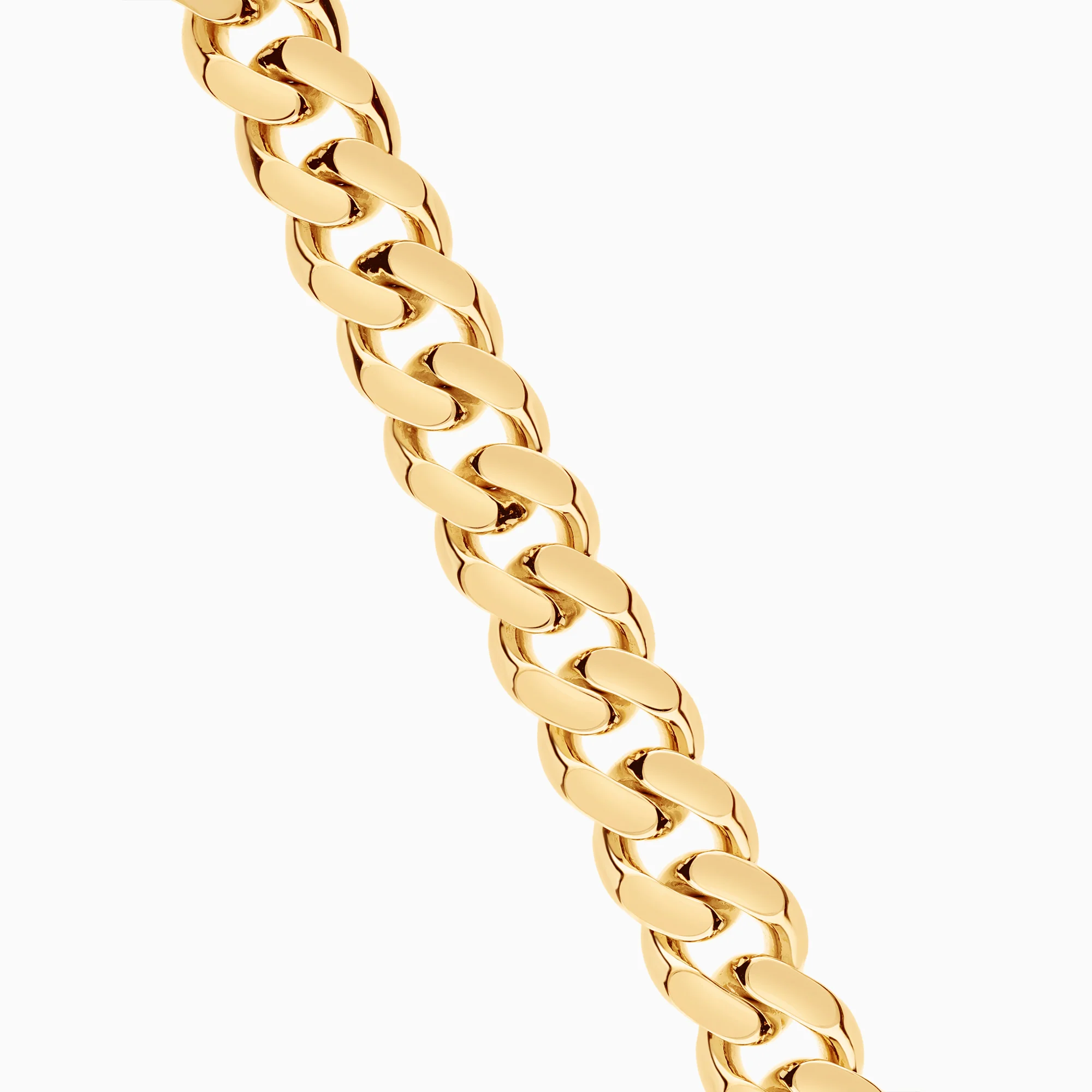 Curb bracelet 94.21g 18K gold