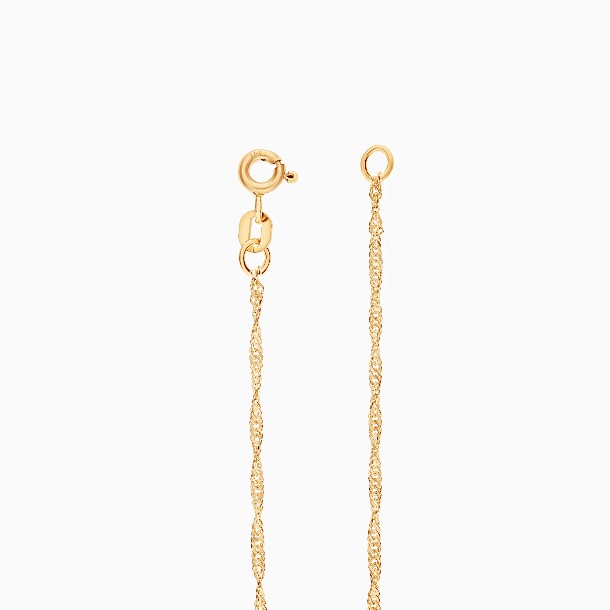 Singapore bracelet 1.08g 18K gold - Image 2