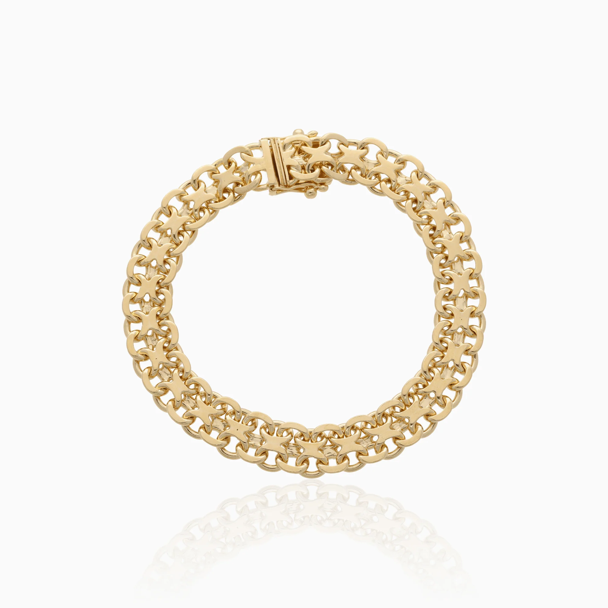Bracelet X-link 33.8g 18K gold