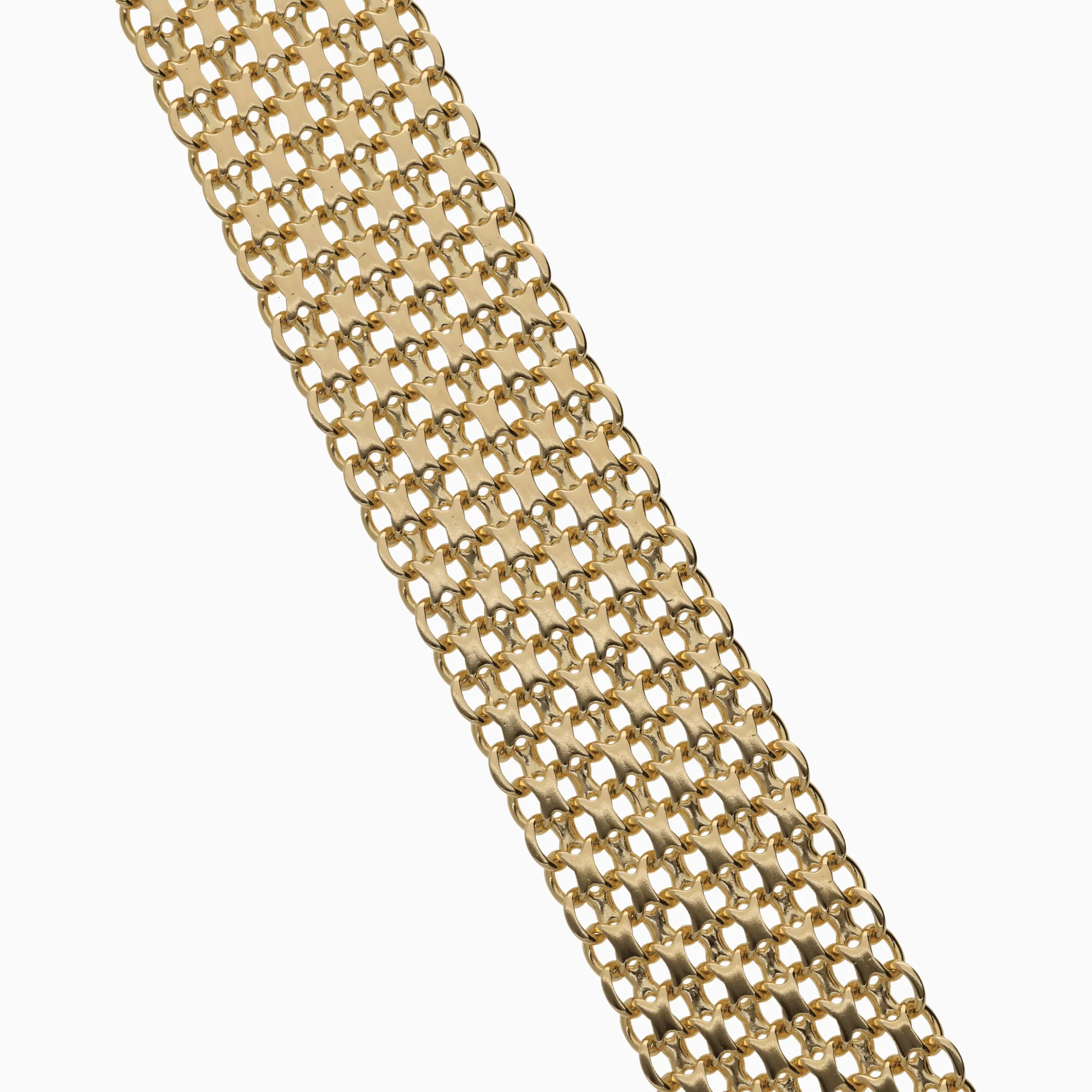 X-link bracelet 36.74g 18K gold