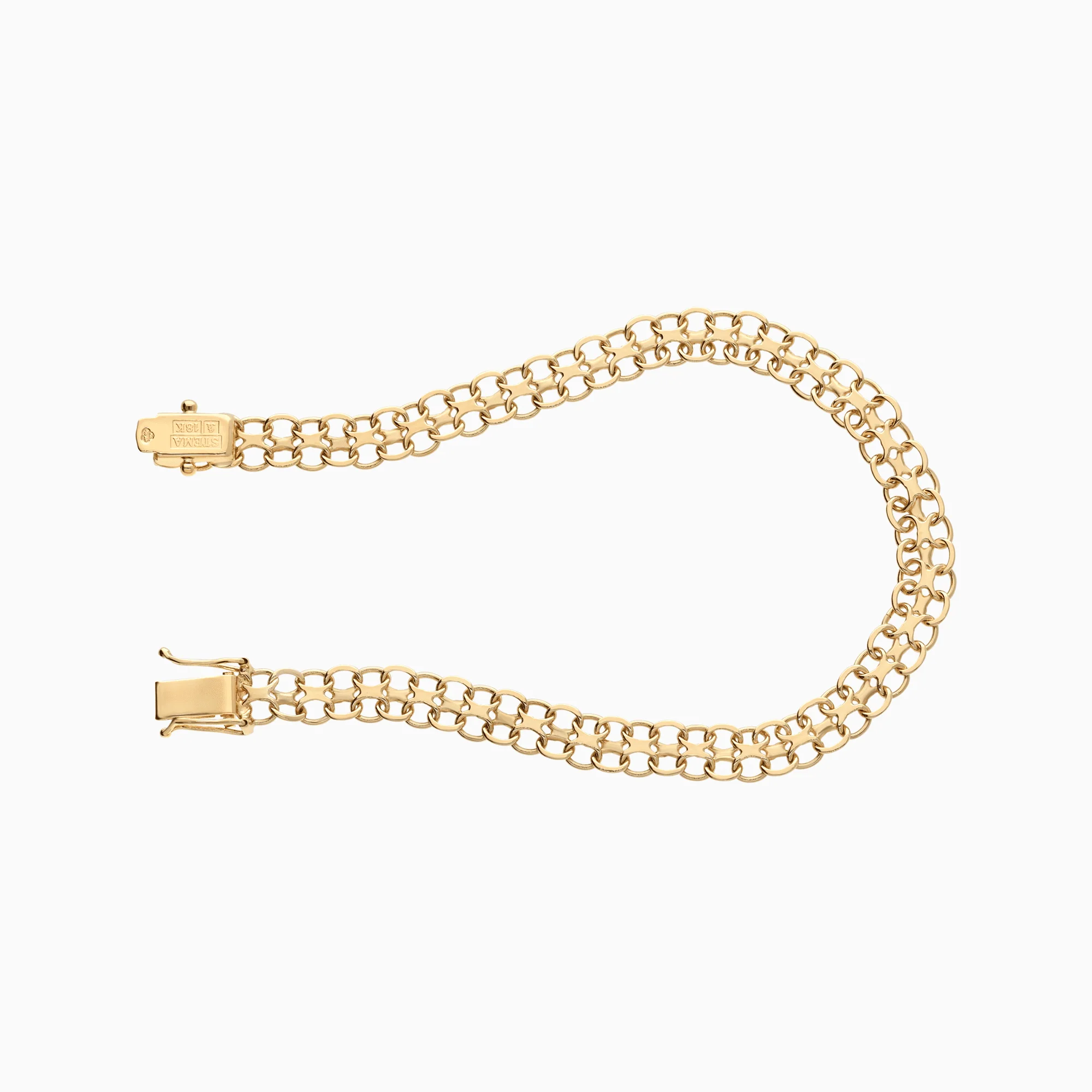 Bracelet X-link 8.0g 18K gold - Image 3
