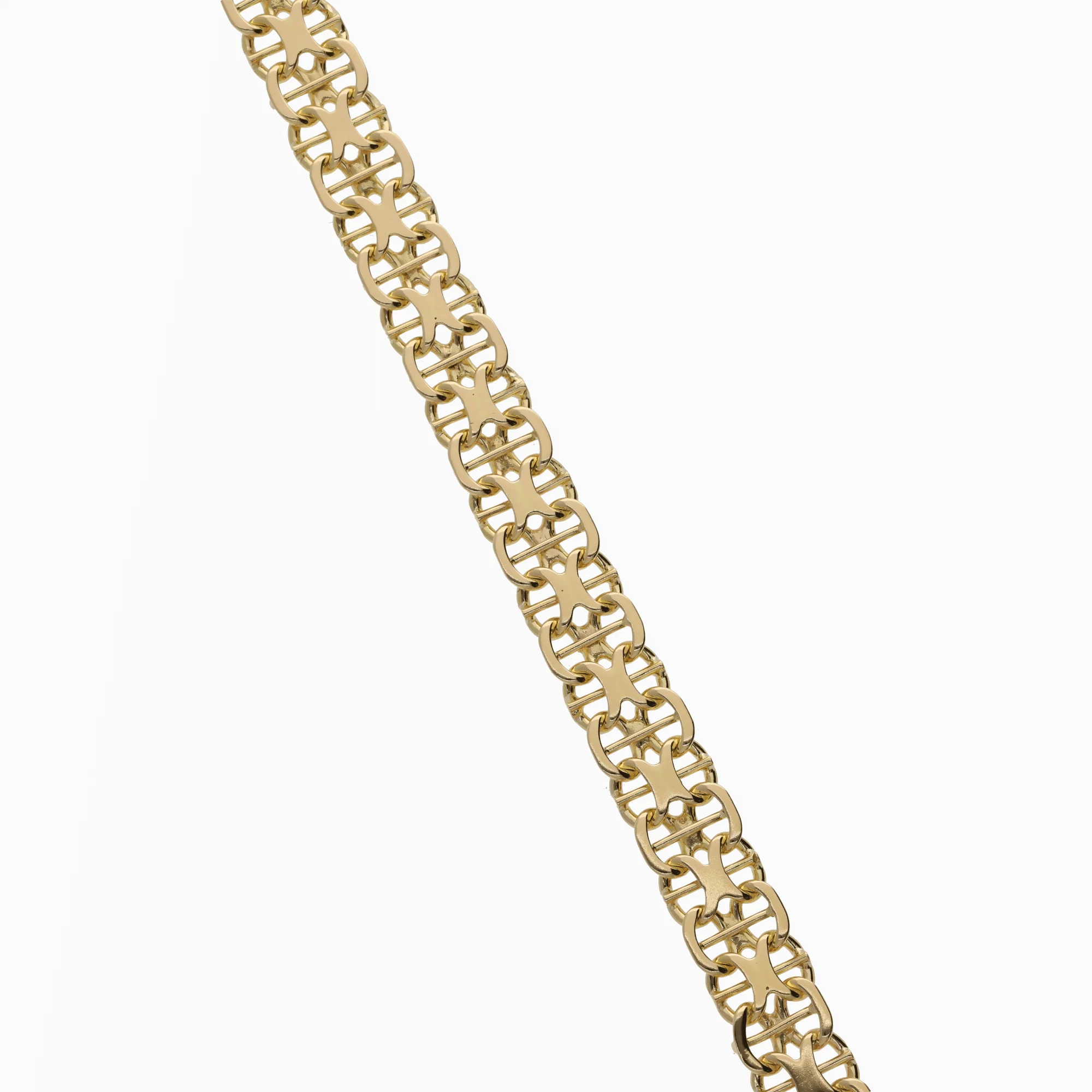 X-link bracelet with bar 11.95g 18K gold