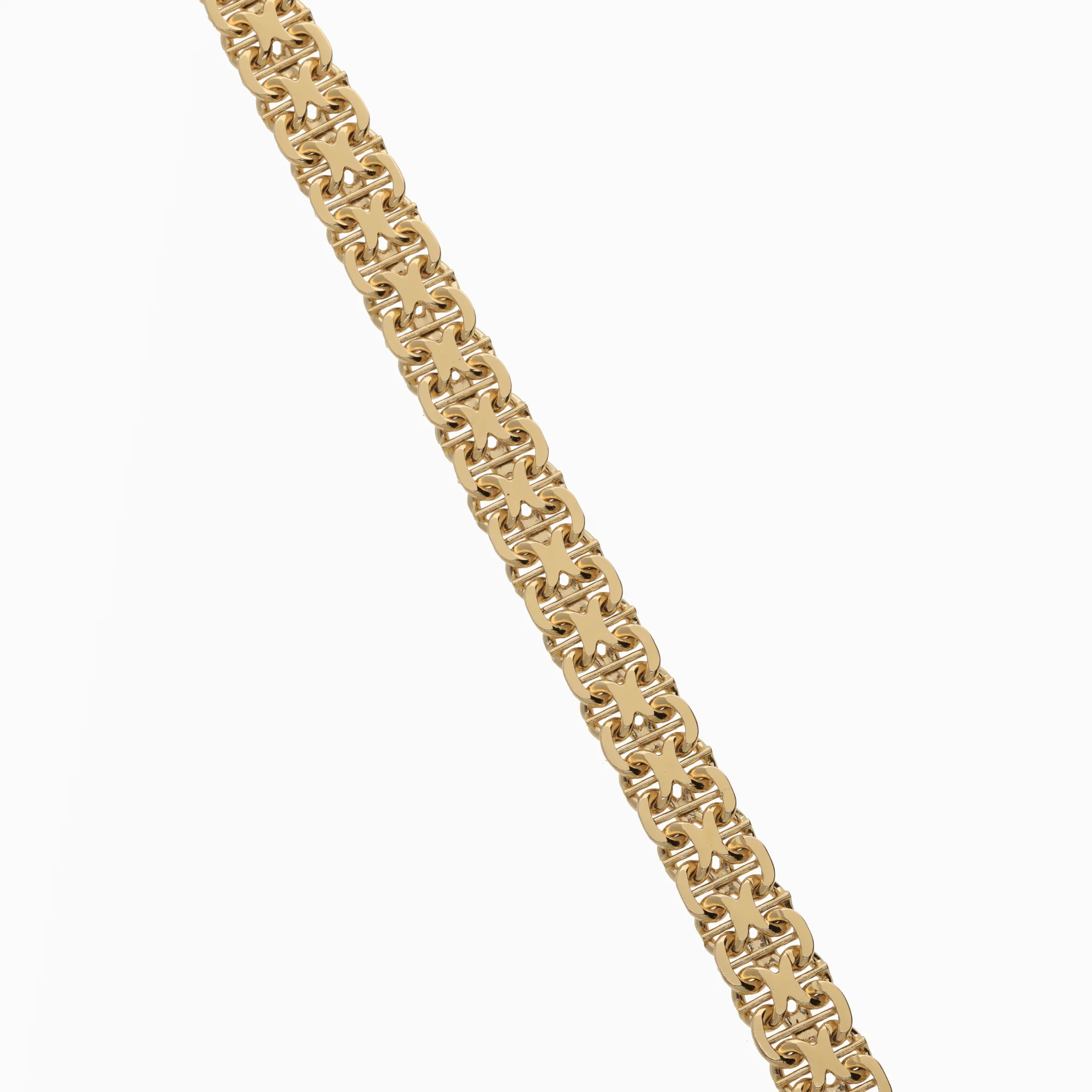 X-link bracelet with bar 18.91g 18K gold