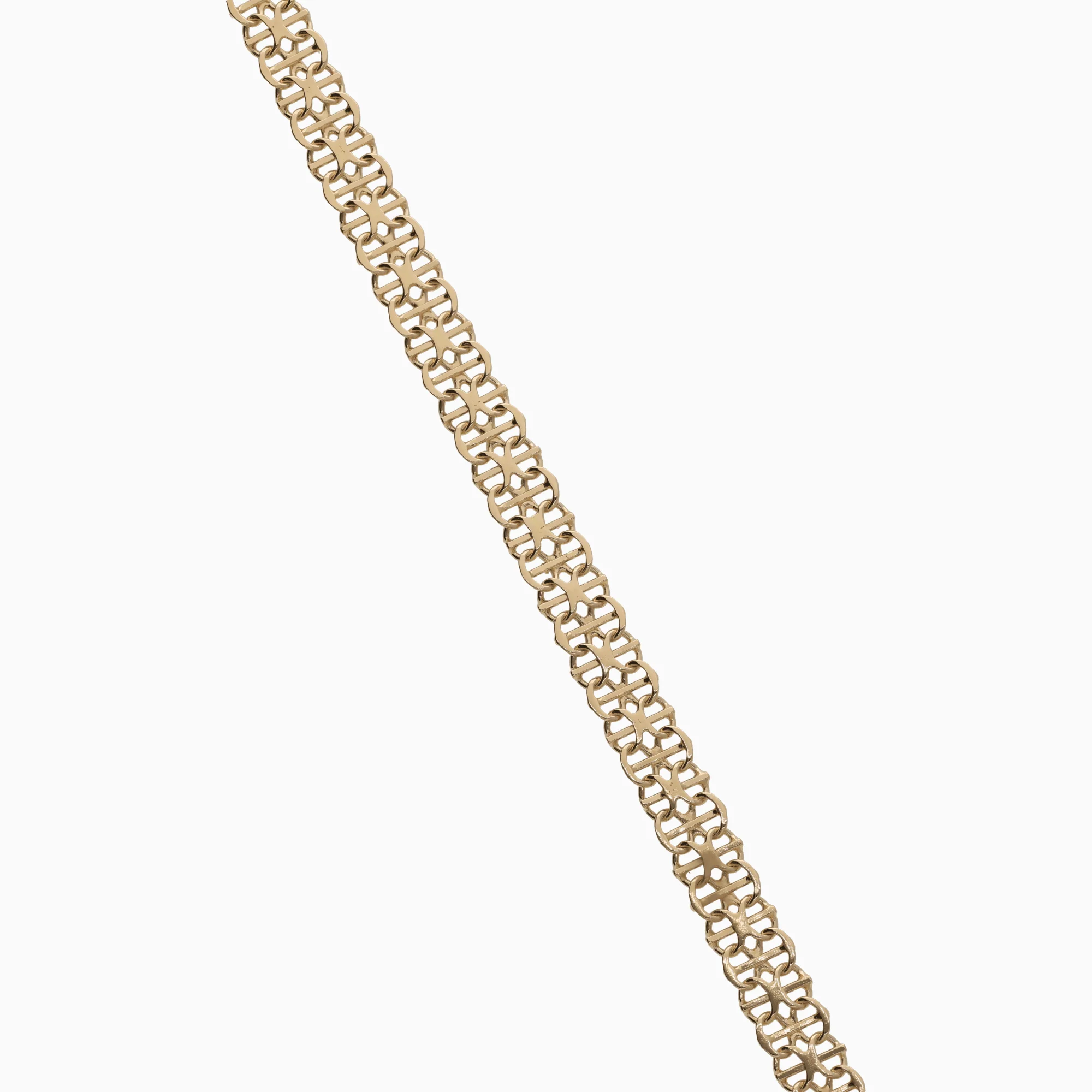 X-link bracelet with bar 7.48g 18K gold