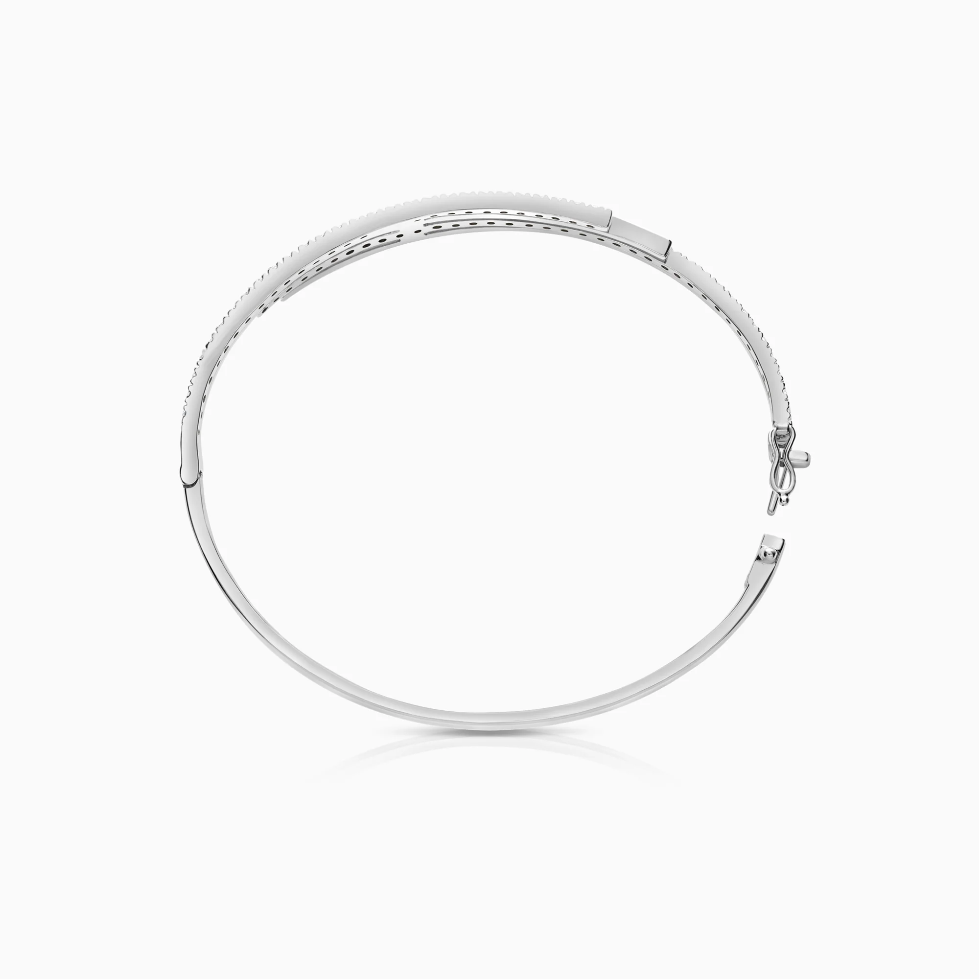 Bangle with Diamonds 0.96ct 18K White Gold - Image 3