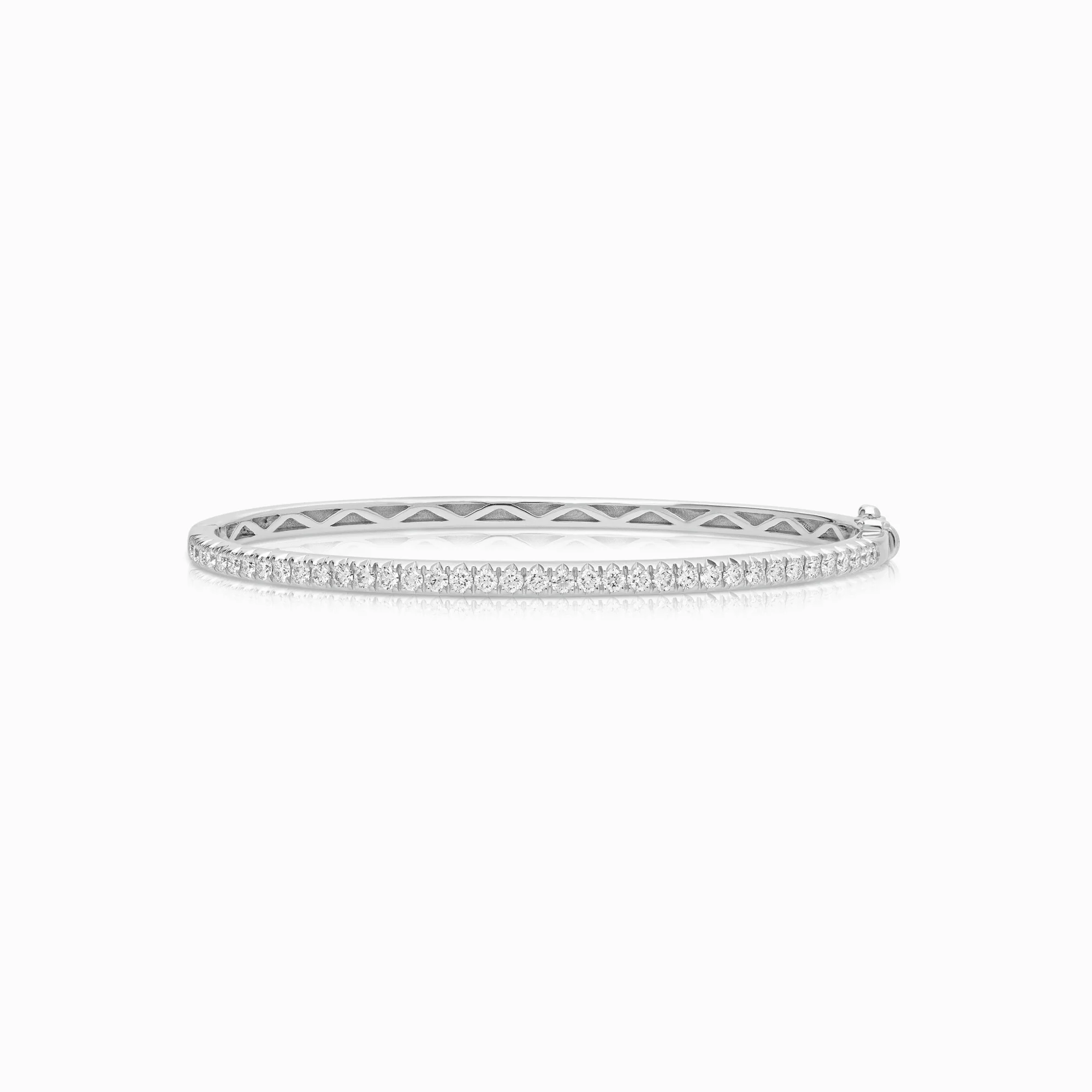 Bangle with diamonds 1.11ct 18K white gold