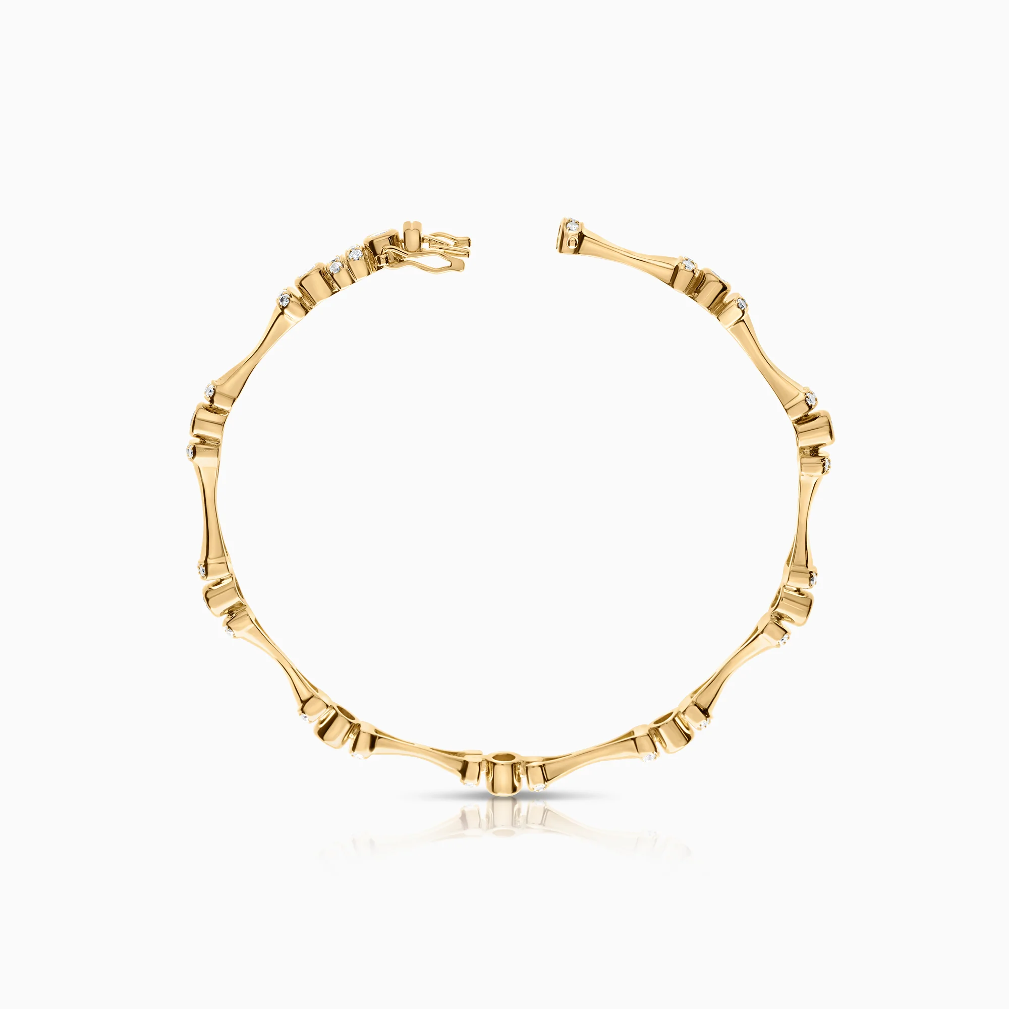Bangle with diamonds 1.54ct 18K gold - Image 3