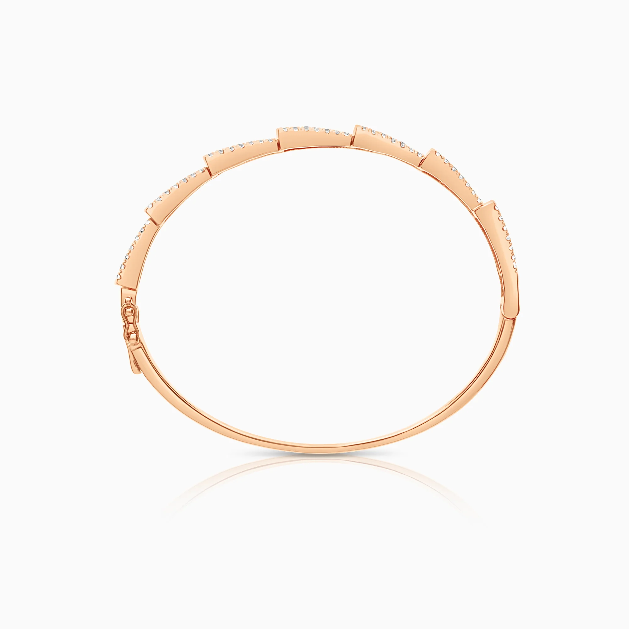 Bangle with diamonds 1.85ct 18K rose gold - Image 3