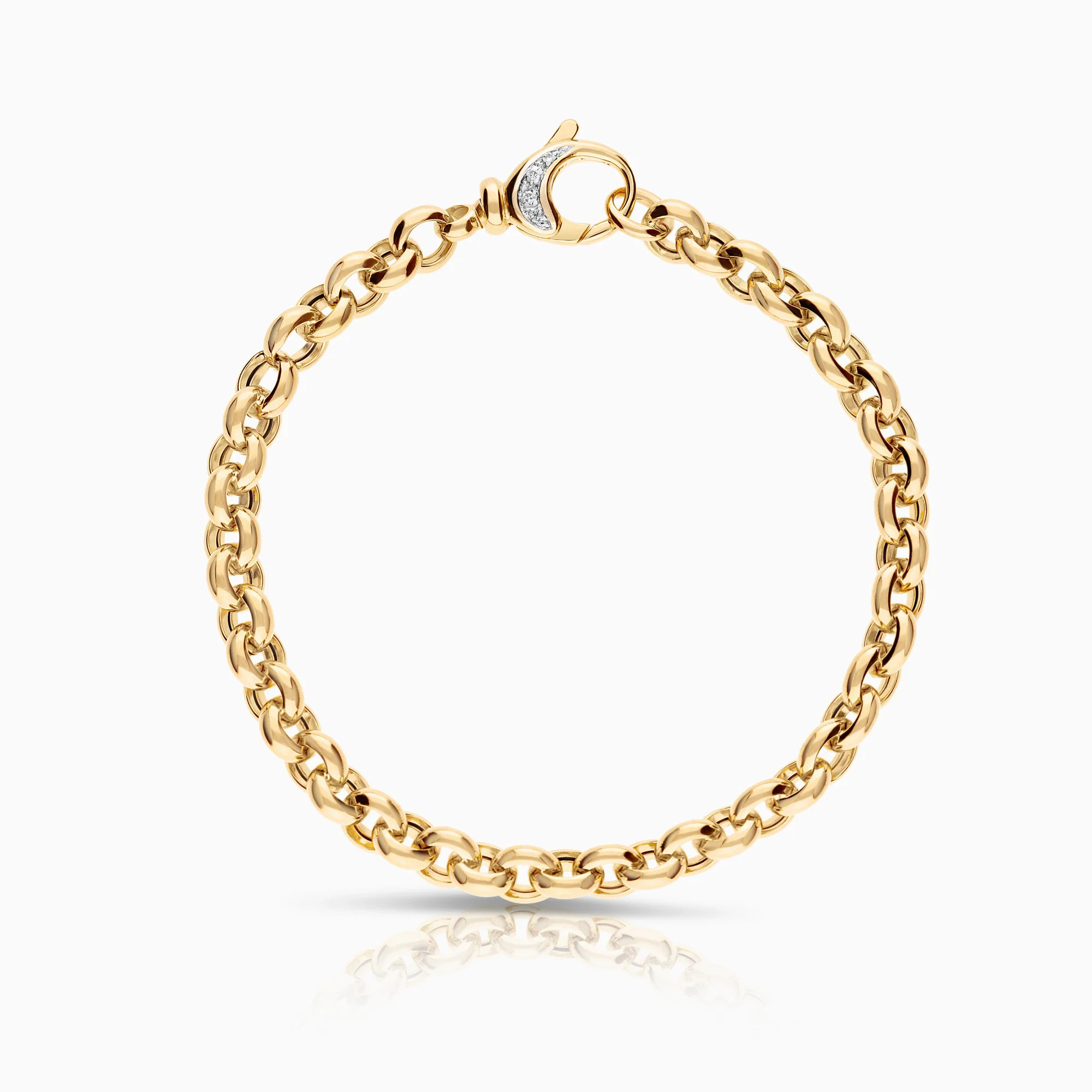 Pea chain bracelet 17.64g 18K gold