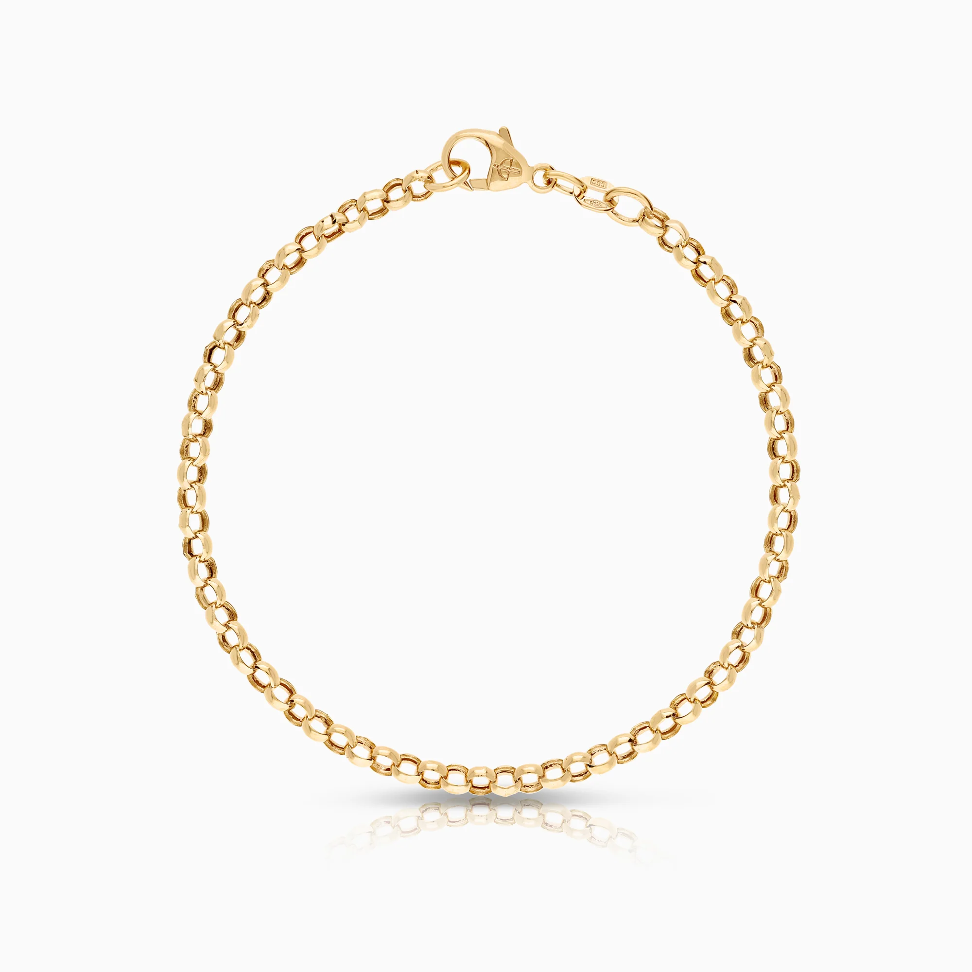 Bead chain bracelet 3.07g 18K yellow gold