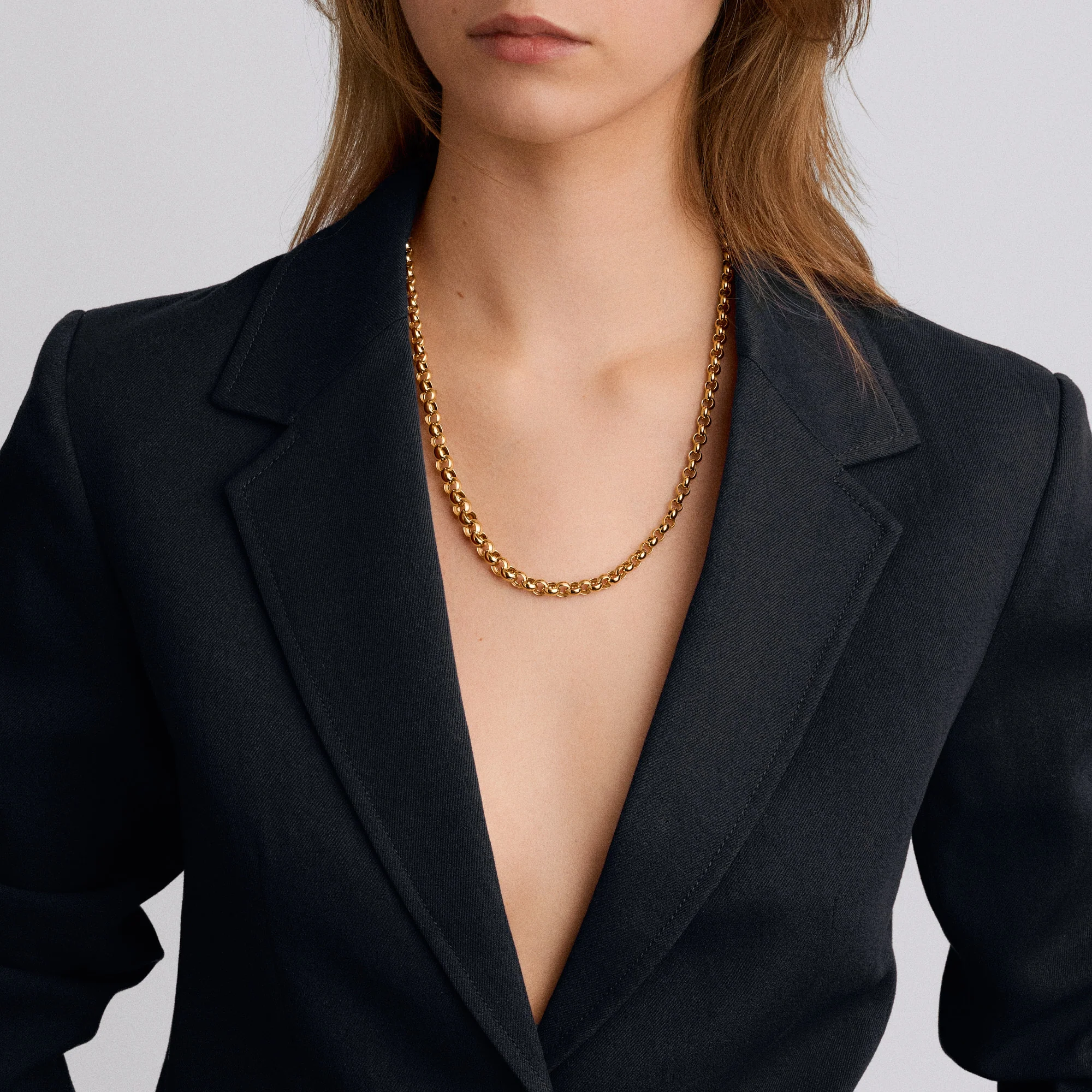 Bead chain necklace 35.19g 18K gold - Image 2