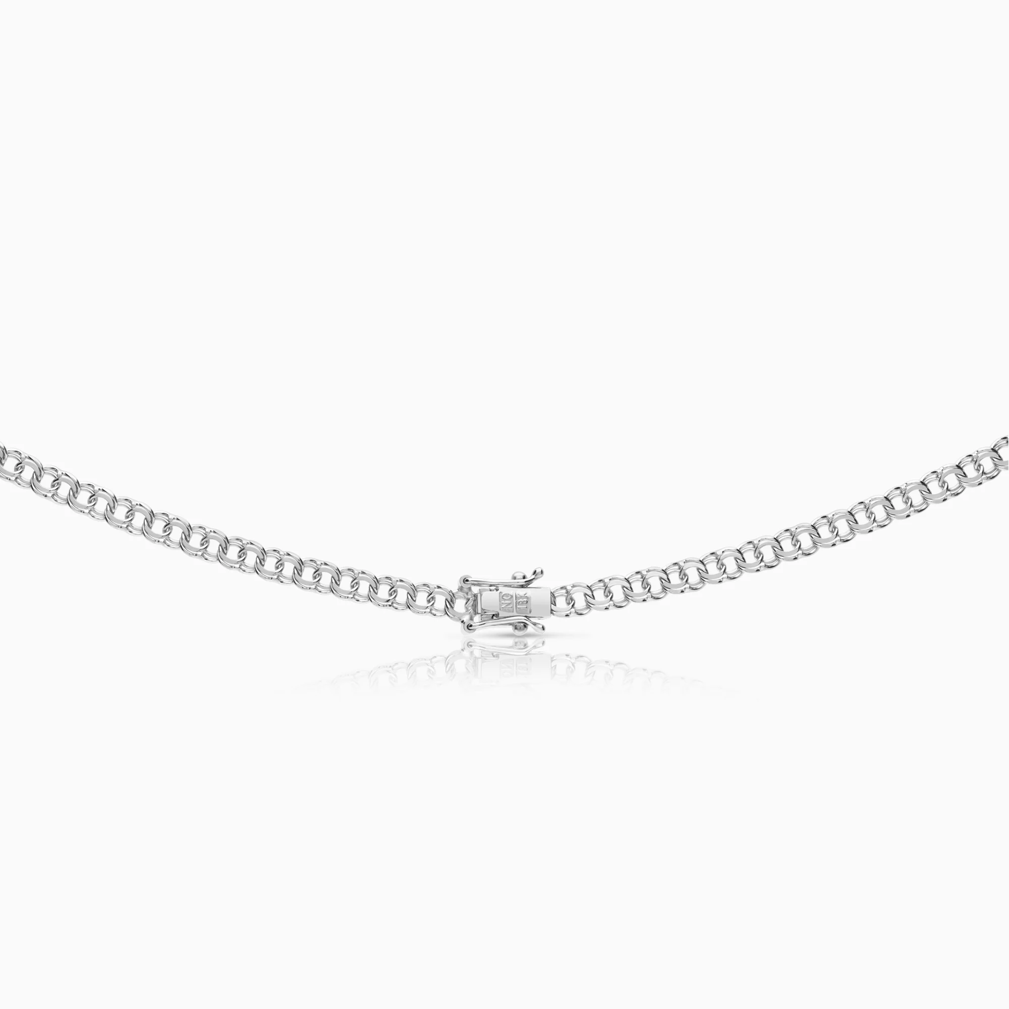 Bismarck necklace 15.15g 18K white gold - Image 2