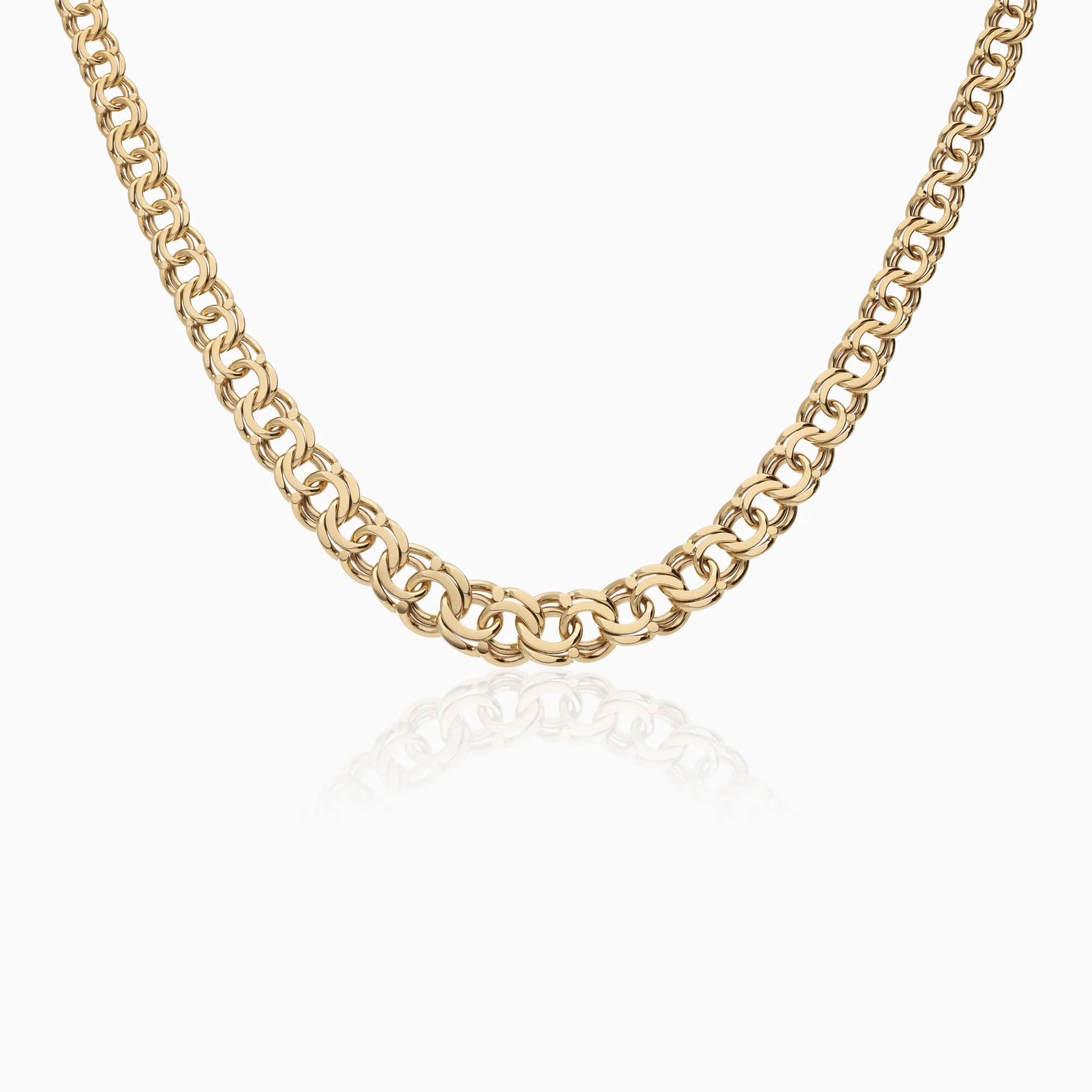 Bismarck necklace 30.48g 18K gold