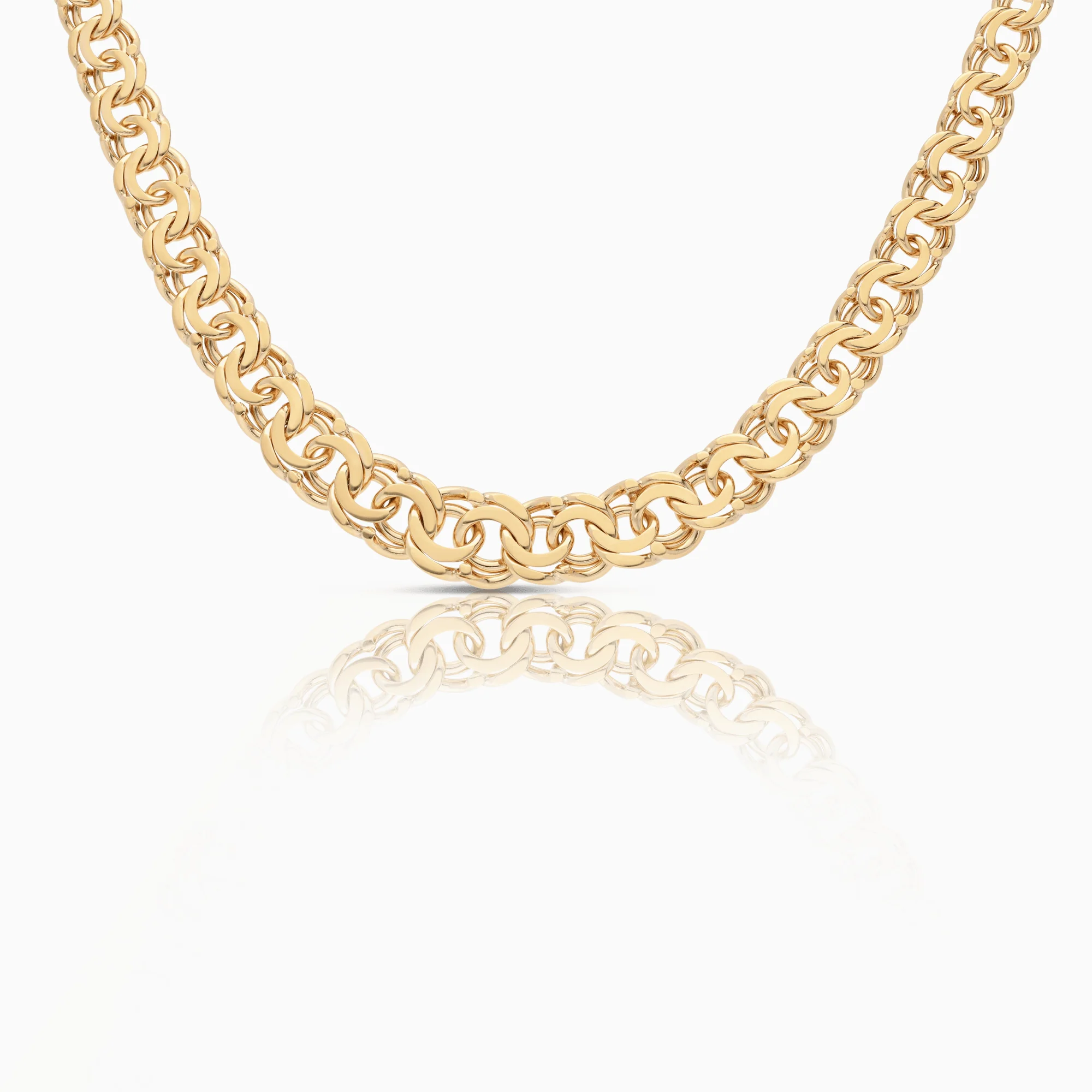 Bismarck necklace 38.80g 18K gold