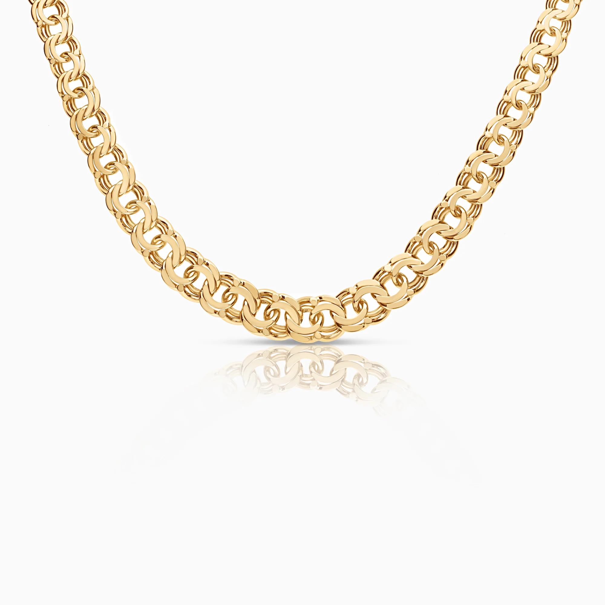 Bismarck Necklace 39.09g 18K Gold