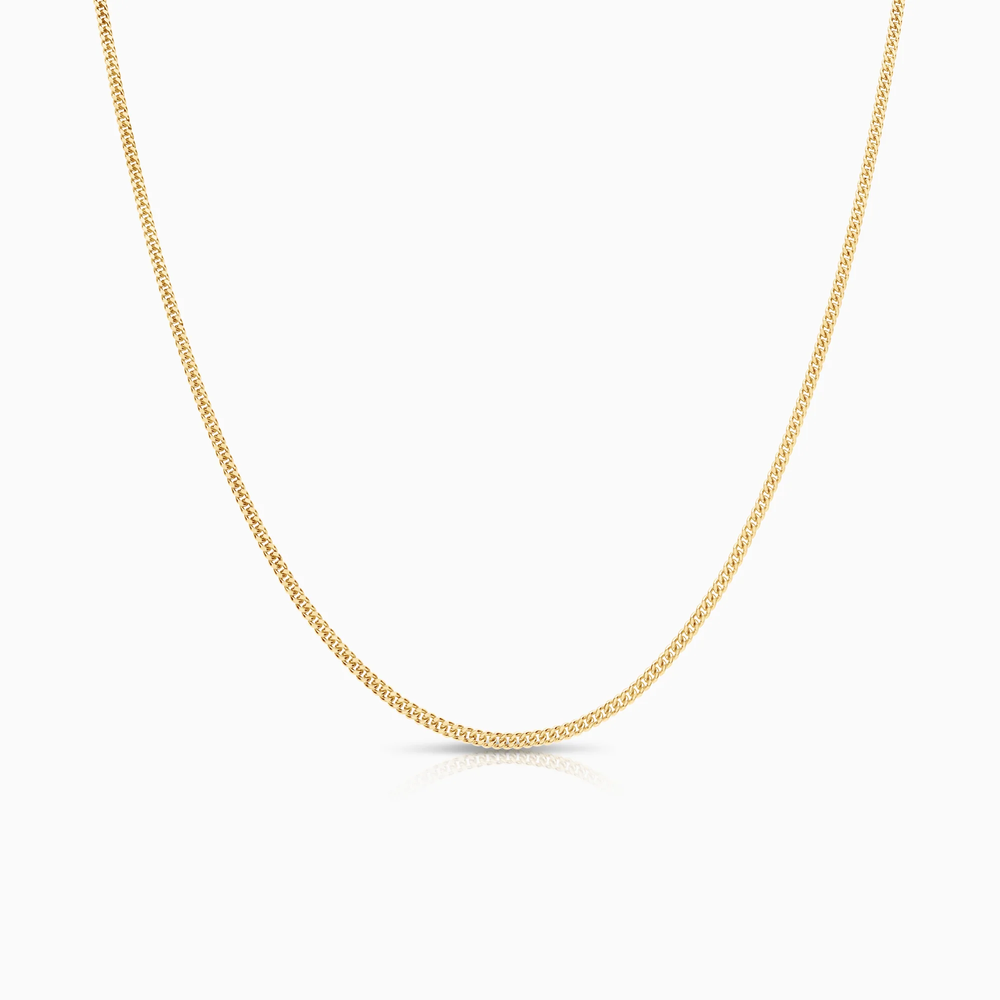 Curb necklace 4.95g 18K gold