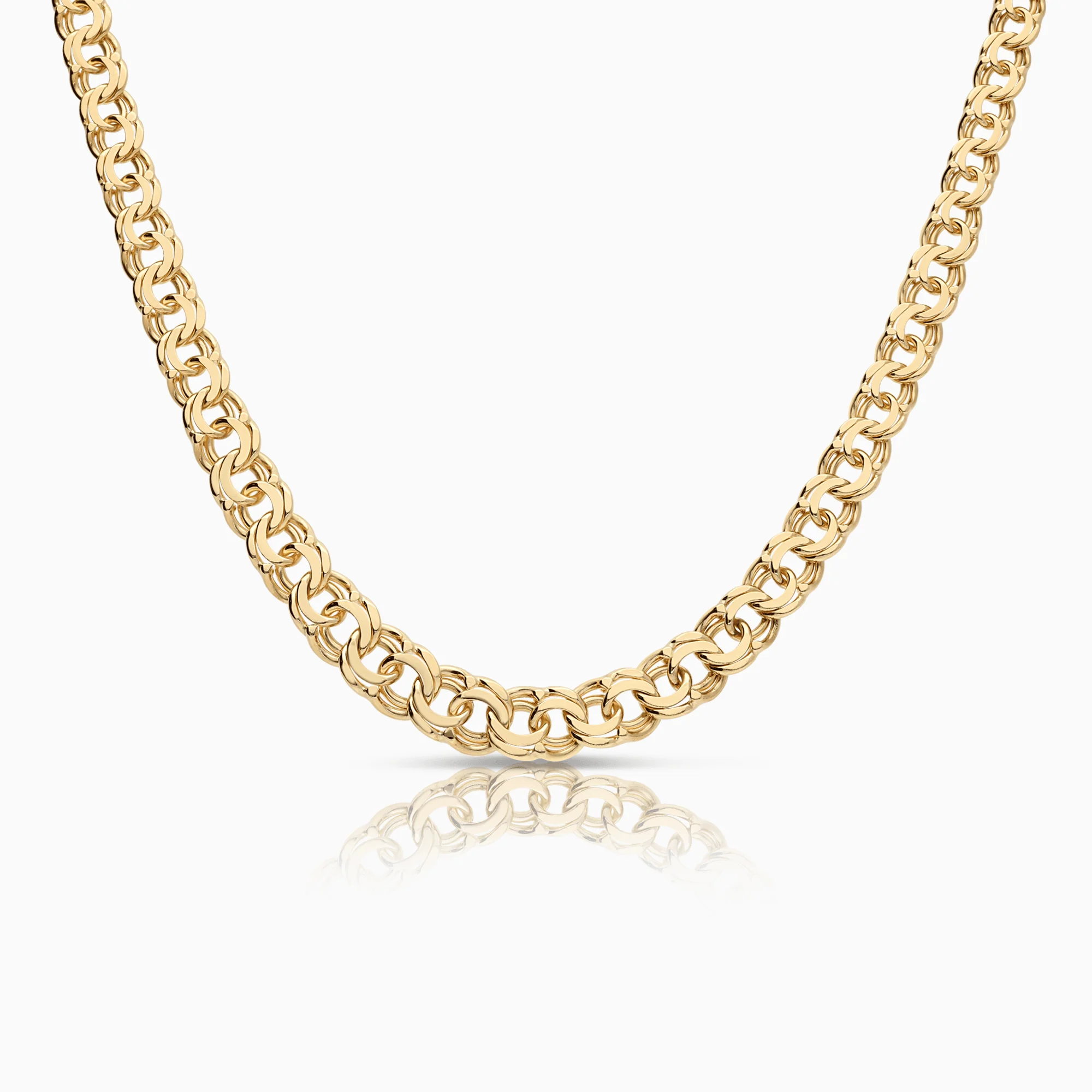 Bismarck necklace 44.56g 18K gold