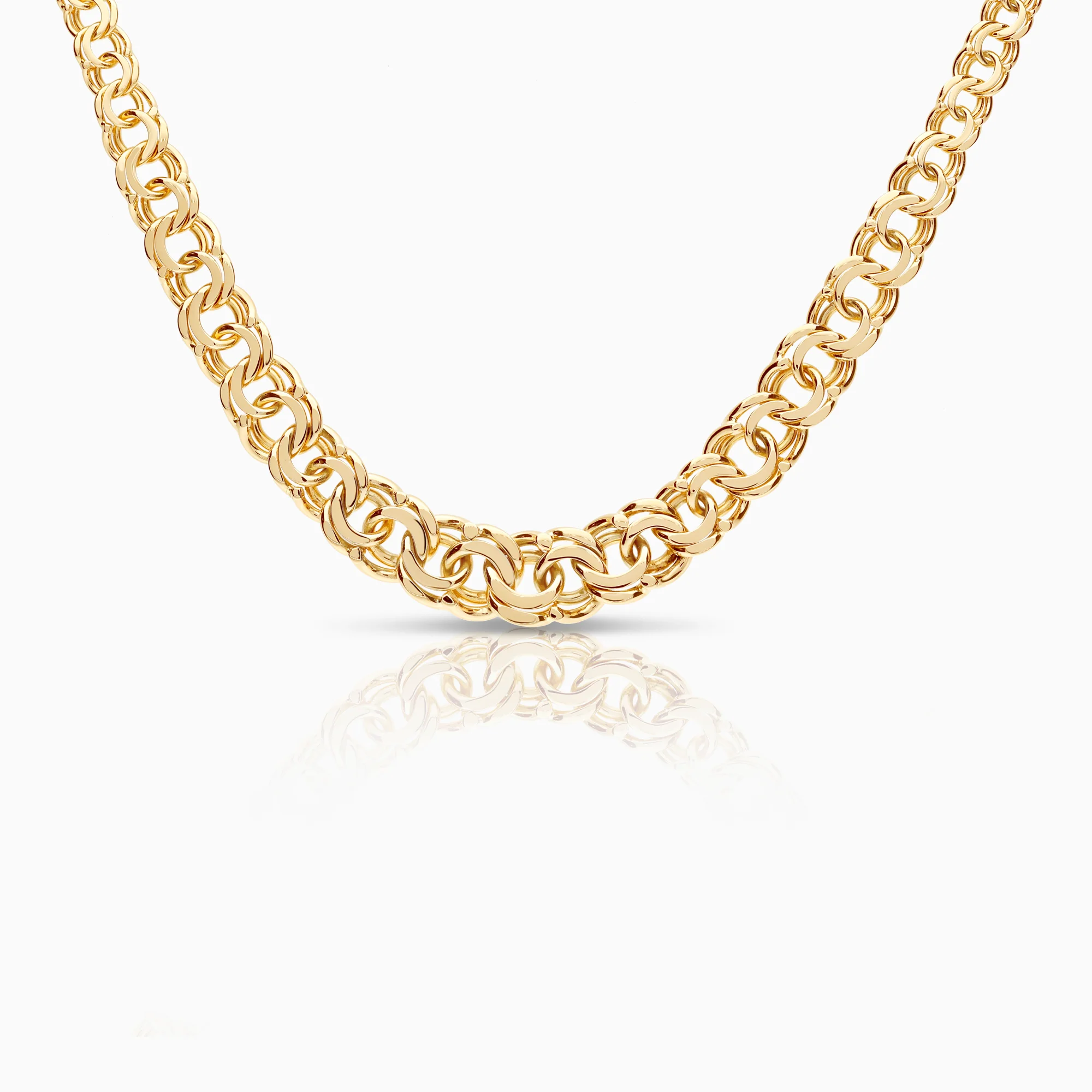 Bismarck necklace 49.17g 18K gold