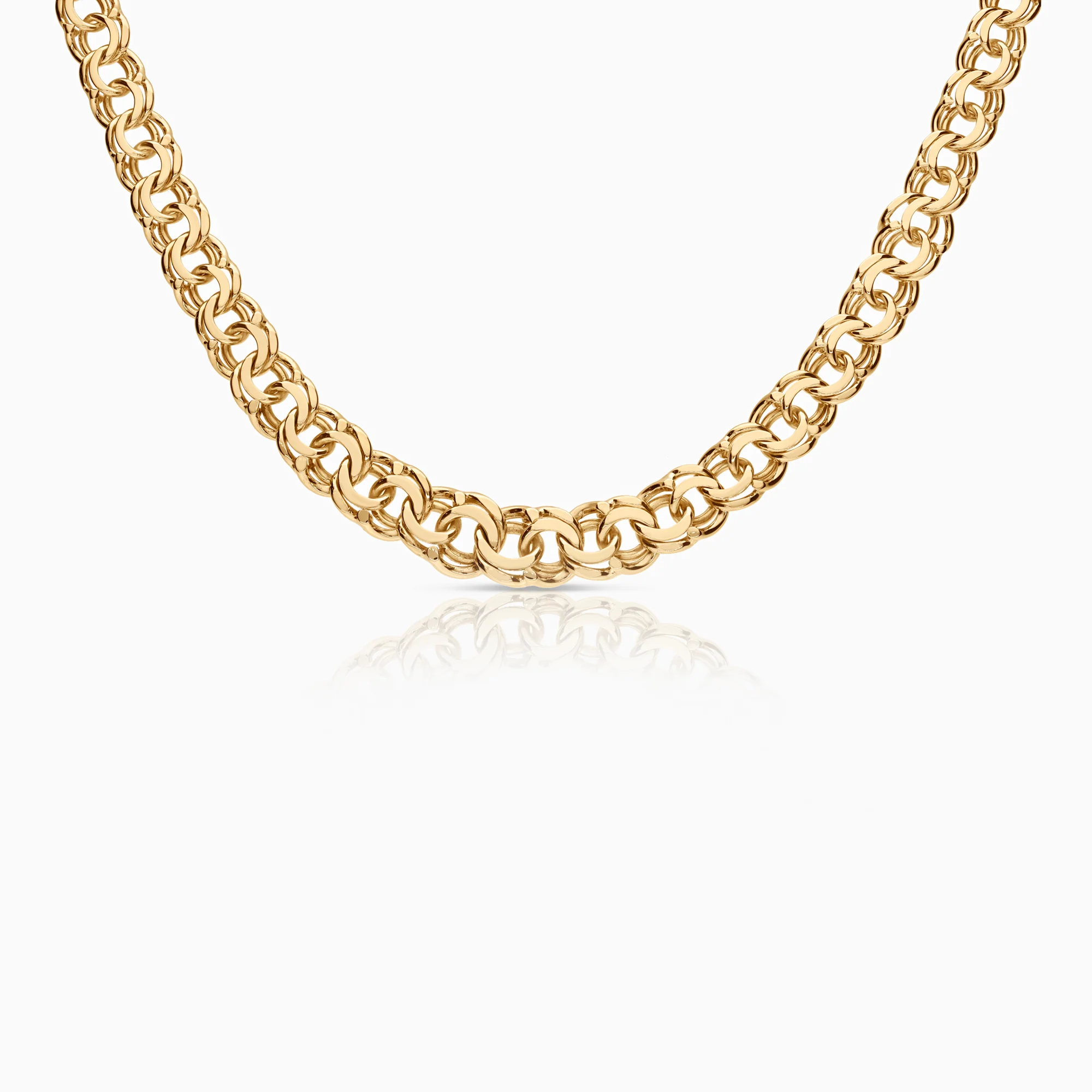 Bismarck necklace 51.42g 18K gold