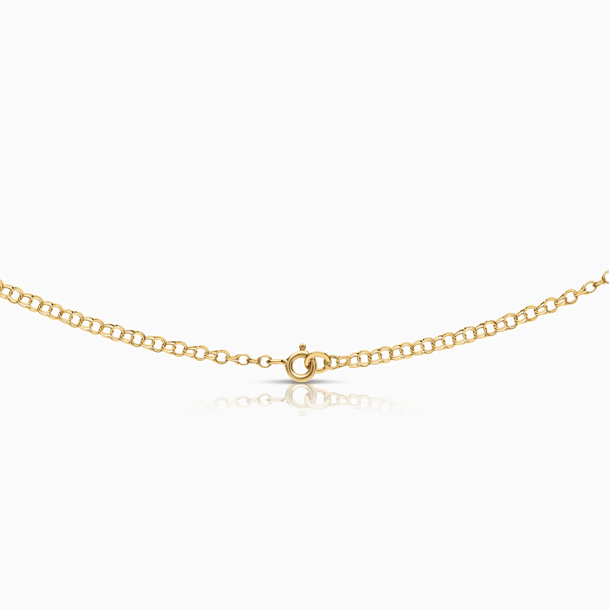Bismarck necklace with heart pendant 0.05ct 18K gold - Image 2