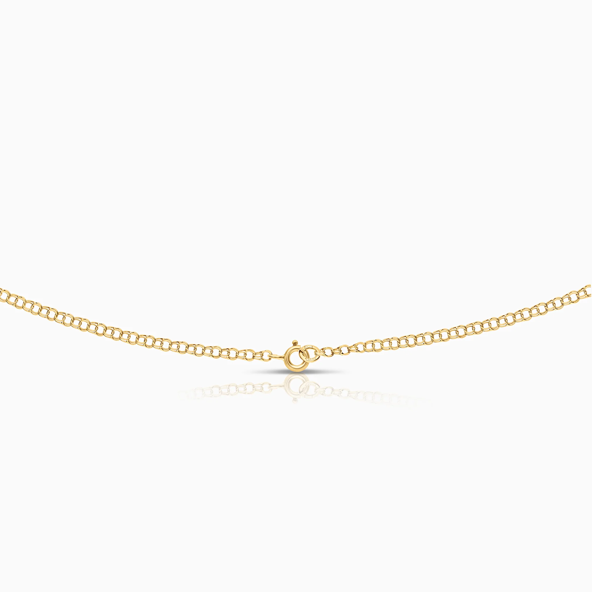 Bismarck Necklace with Heart-Shaped Diamond Pendant 0.07ct 18K Gold - Image 2