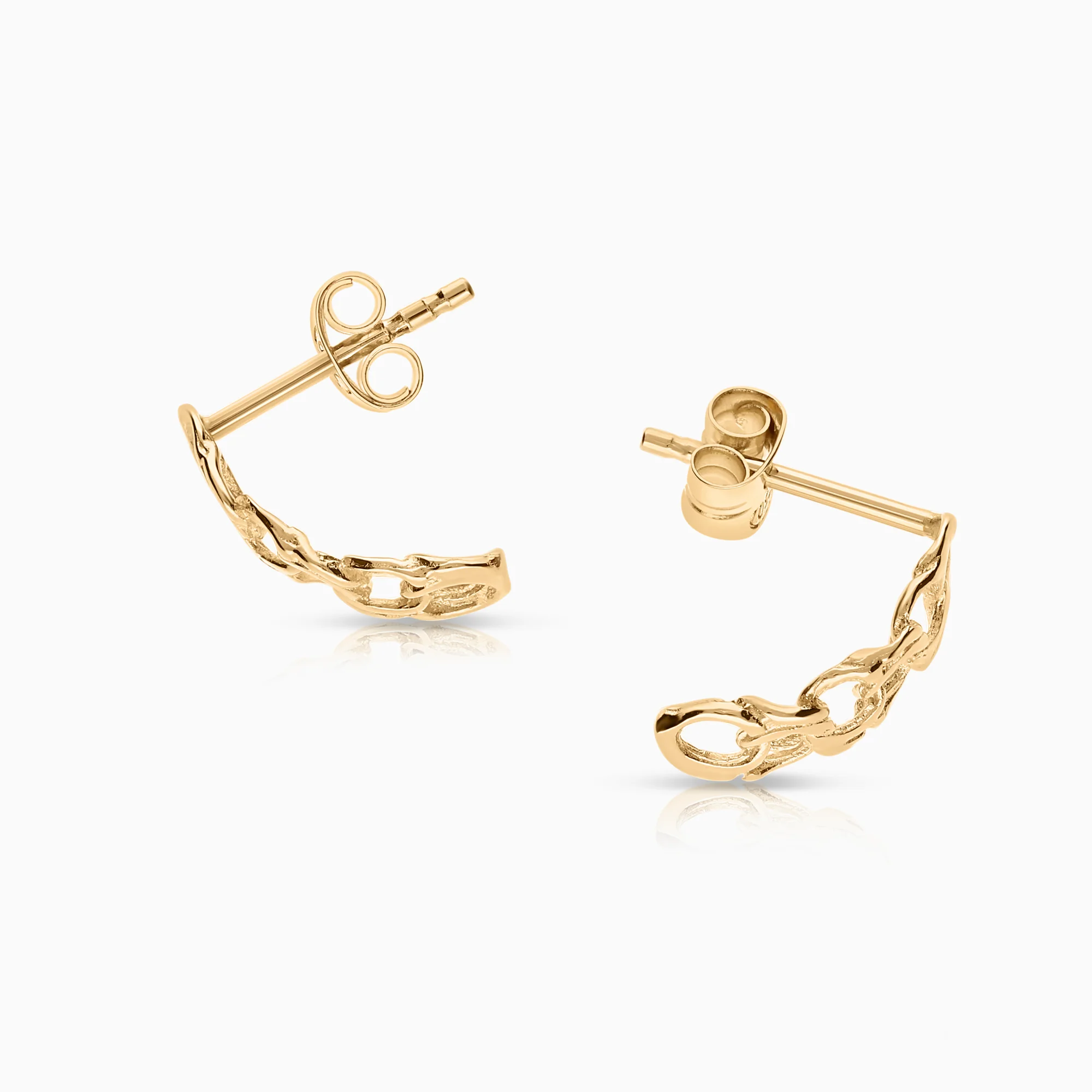 Bismarck earrings 1.00g 18K gold - Image 2